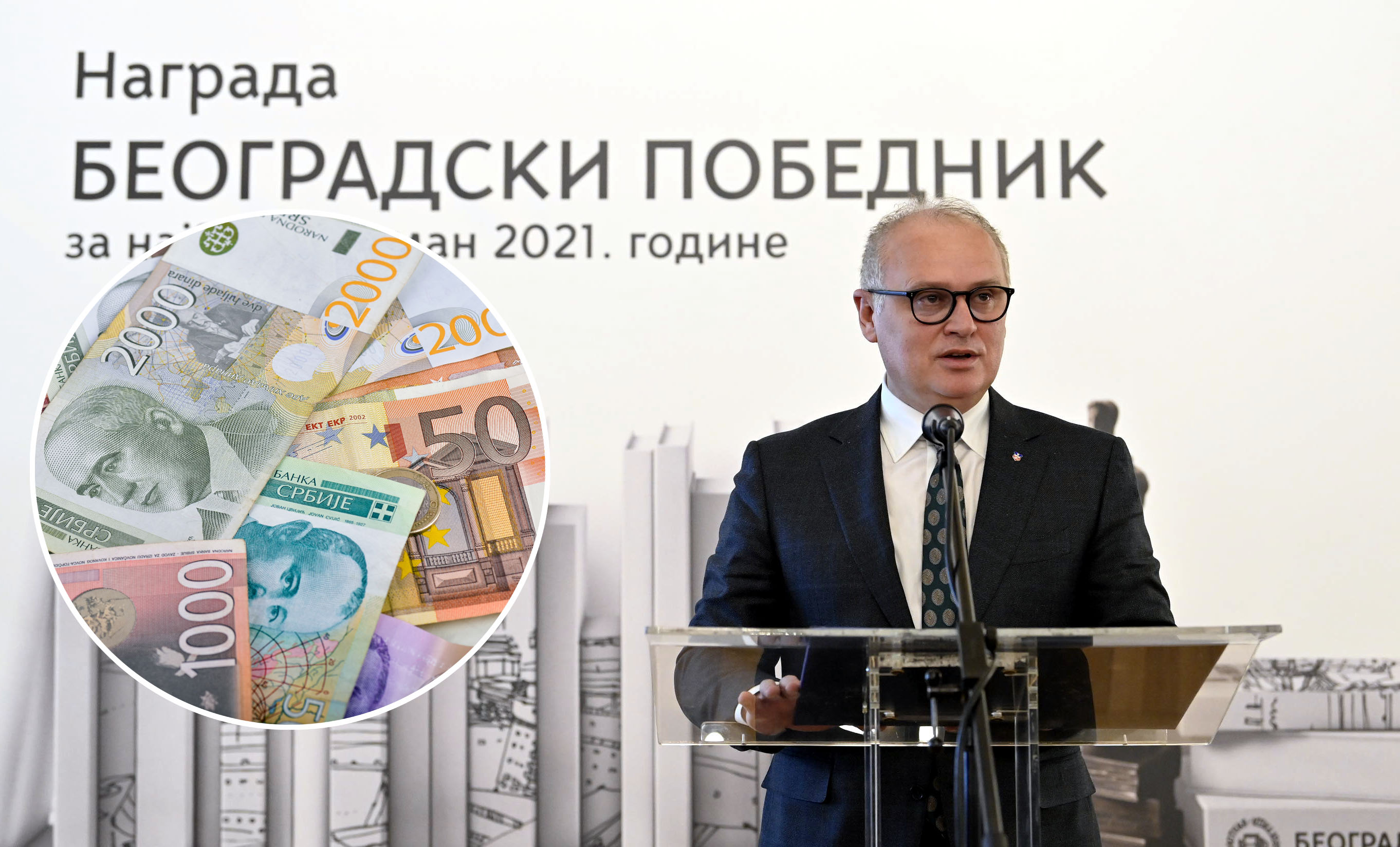 Goran Vesić, pare, zaduživanje, kombo
Beograd, 2. februara 2022 - Svecana dodela Nagrade "Beogradski pobednik" za najbolji roman 2021. godine. Na fotografiji zamenik gradonacelnika Beograda Goran Vesic. FOTO TANJUG/ PREDRAG MITIC/bs