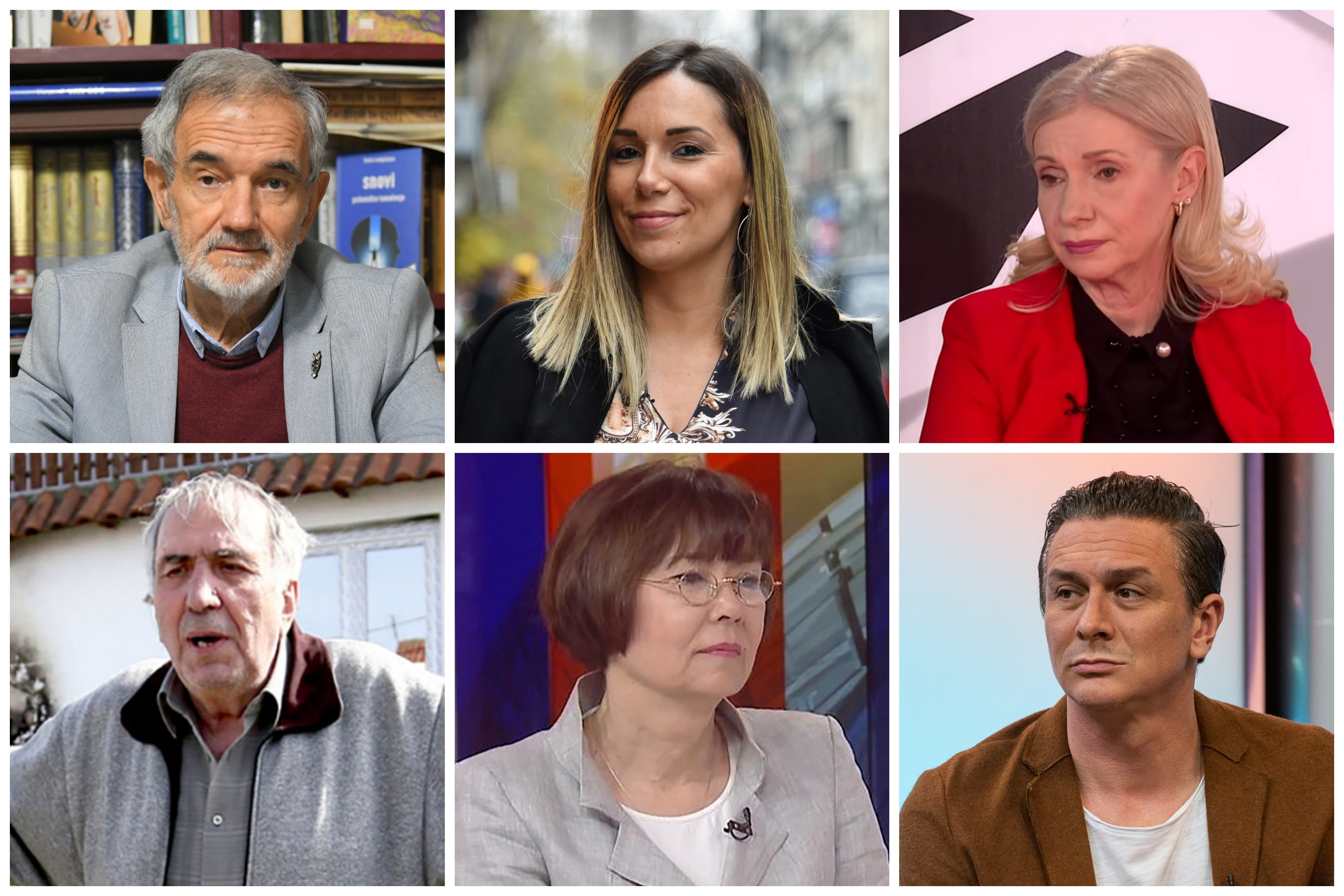 Marija Lukić, novinar Milan Jovanović, Slavica Radovanović, Gordana Matković, Bane Tomašević, Žarko Trebješanin