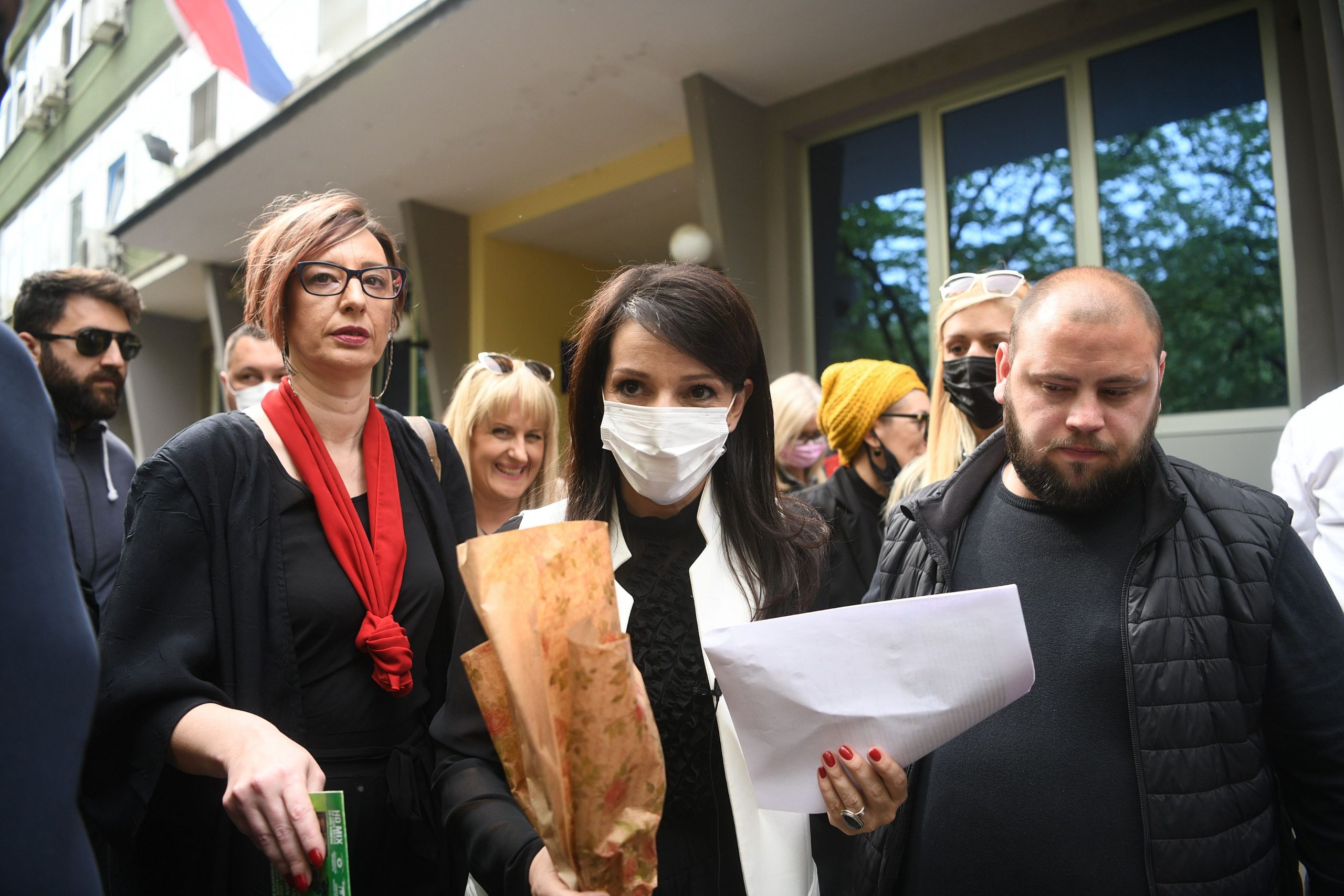 Jagodina, 26.04.2021. Policijska stanica, Marinika Tepić daje izjavu policiji Foto: Filip Krainčanić/Nova.rs