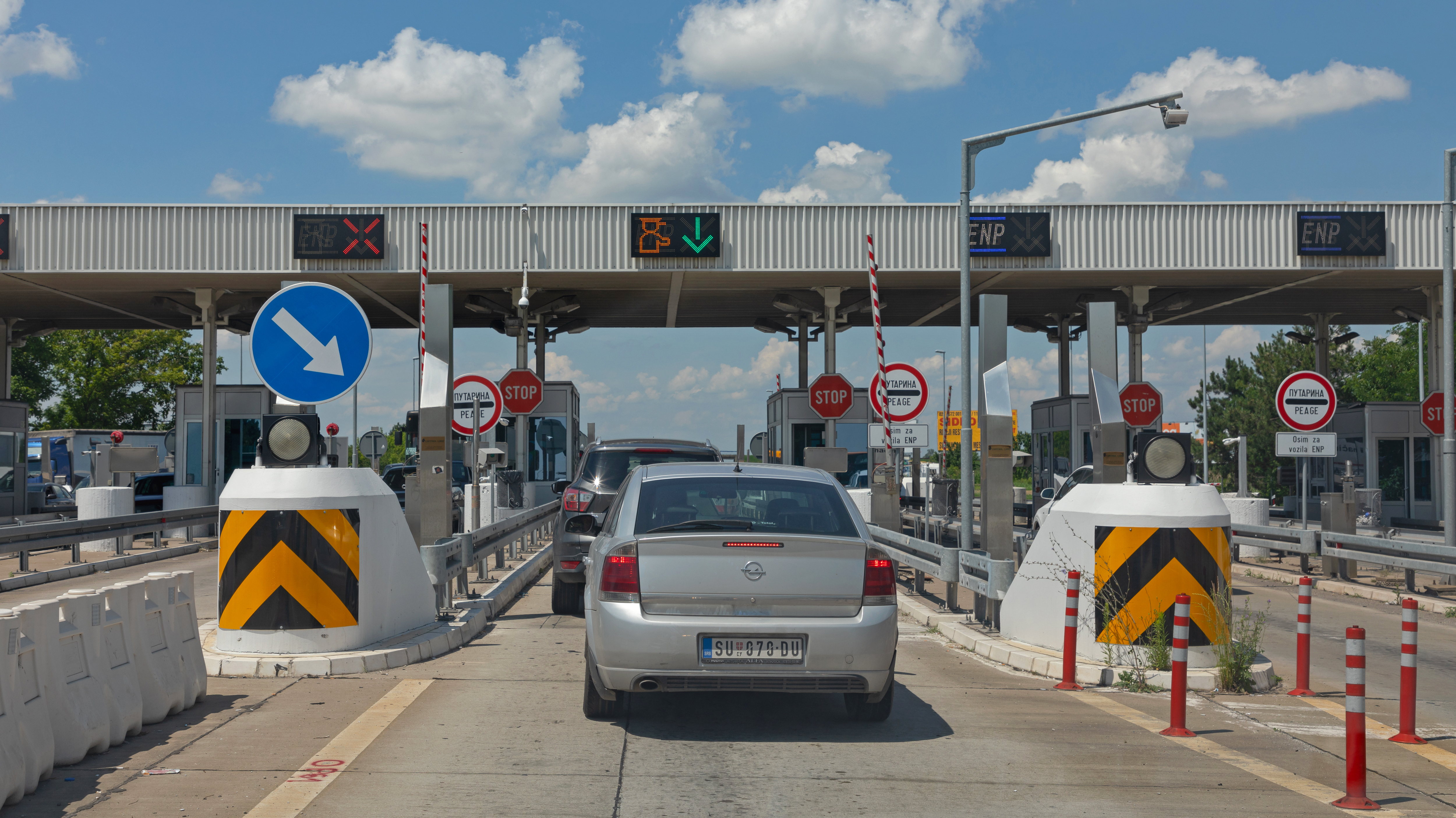 Stara,Pazova,,Serbia,-,June,25,,2020:,Toll,Booth,At