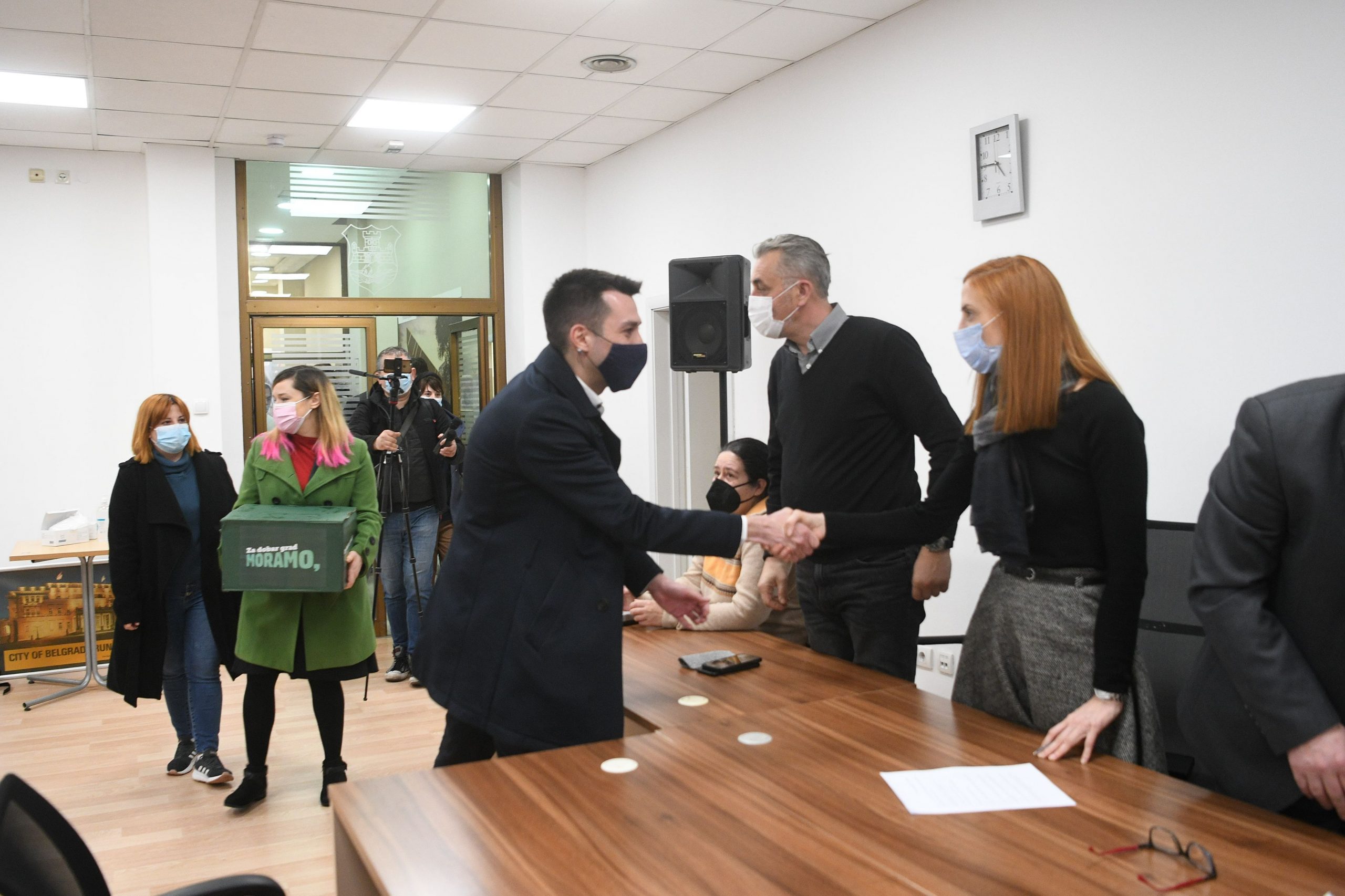 Beograd 21.02.2022. Koalicija Moramo, potpisi, kandidatura, kutije Foto: Filip Krainčanić/Nova.rs