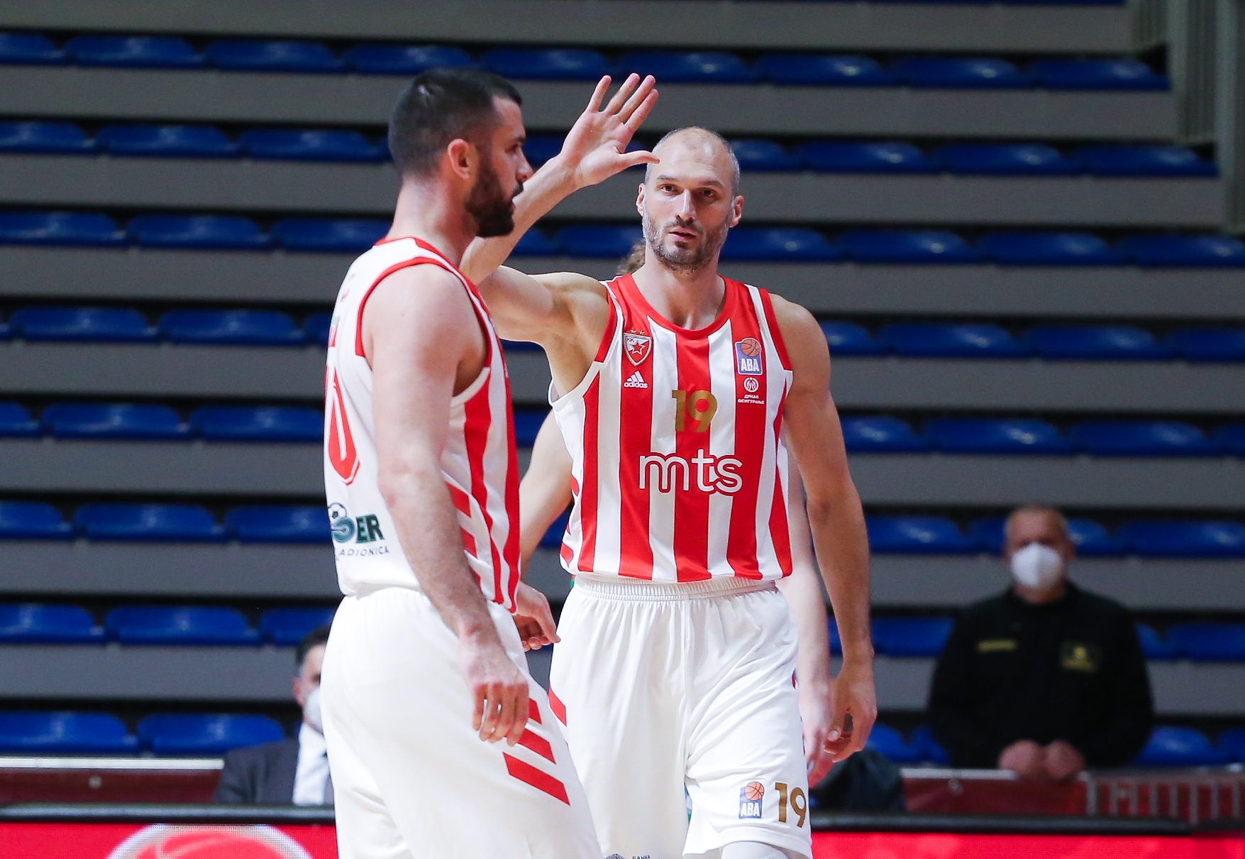 Branko Lazic Marko Simonovic ABA Jadranska liga, Crvena Zvezda - Cedevita Olimpija Beograd, Srbija 14.4.2021. April 14. 2021.  foto: Djordje Kostic /STARSPORT