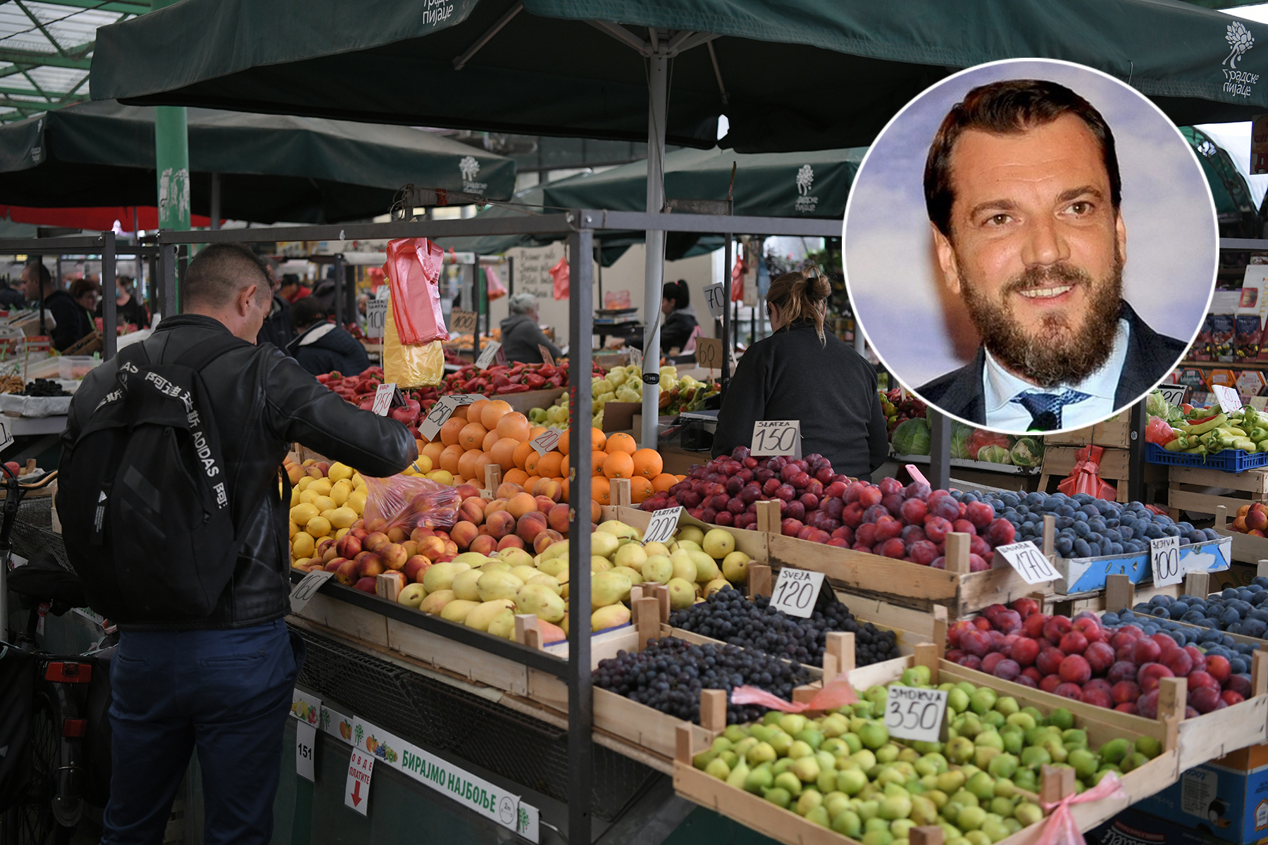 Beograd 30.09.2021. Zeleni venac, pijaca Foto: Dragan Mujan/Nova.rs