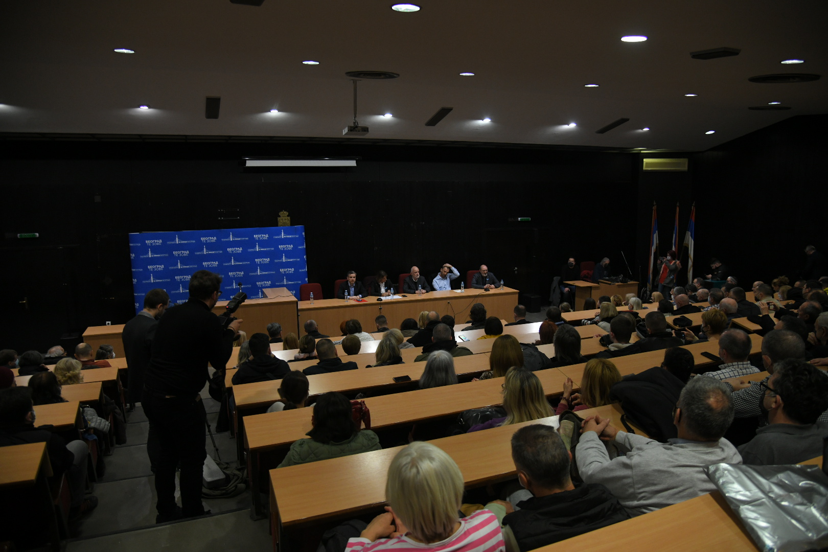Beograd 23.02.2022. Vladeta Janković, tribina, Novi Beograd, predizborna kampanja, Beograd te zove, Ujedinjeni za pobedu Beograda Foto: Nemanja Jovanović/Nova.rs