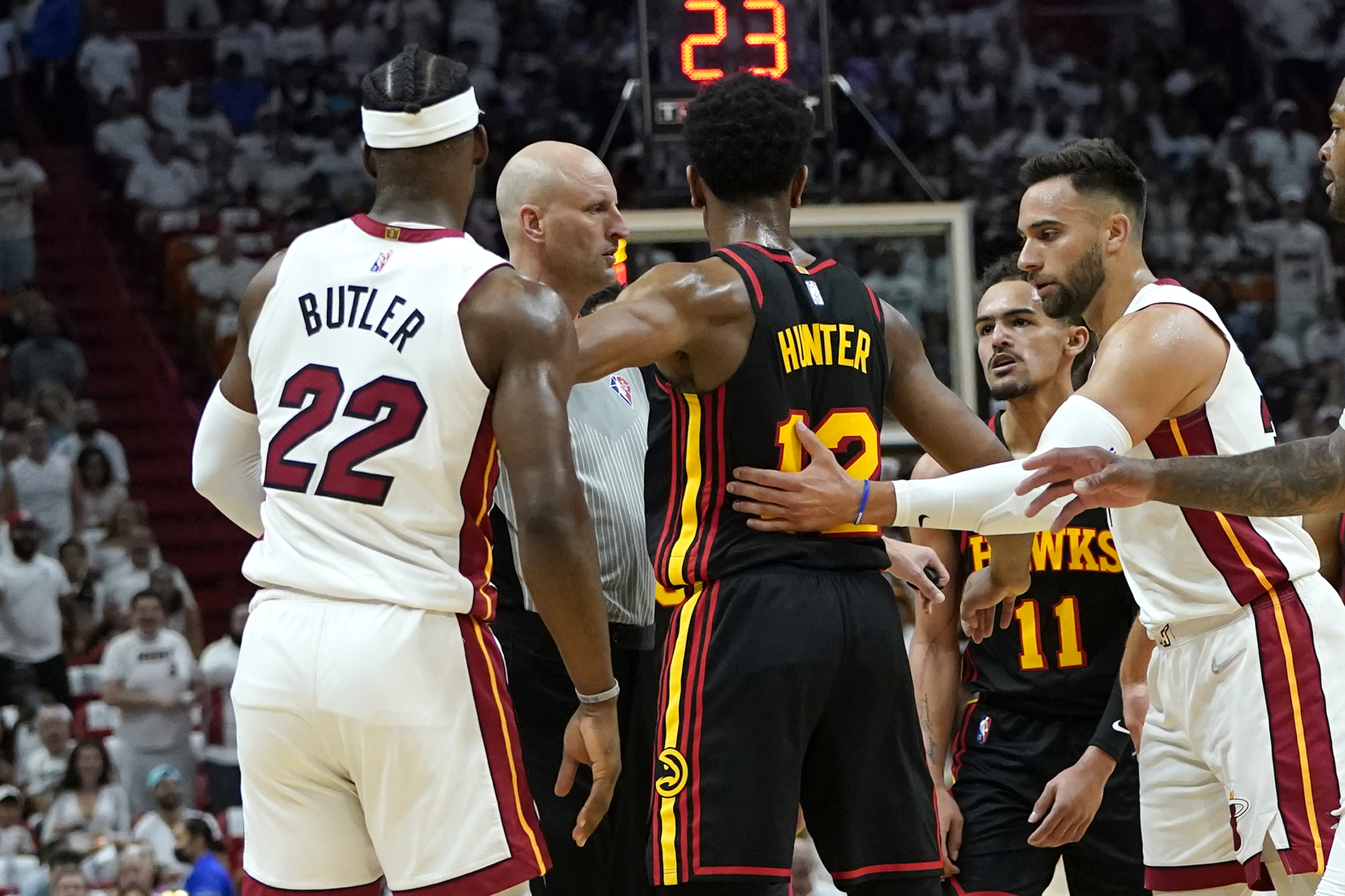 Hawks Heat Basketball