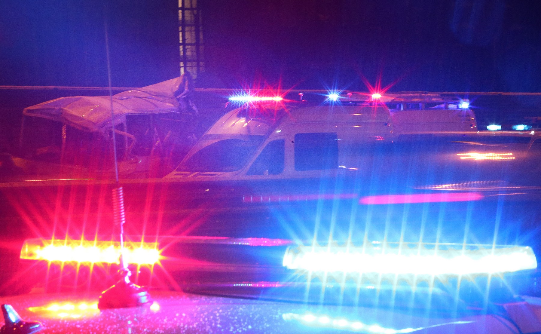 Dump truck crashes into military convoy near Moscow