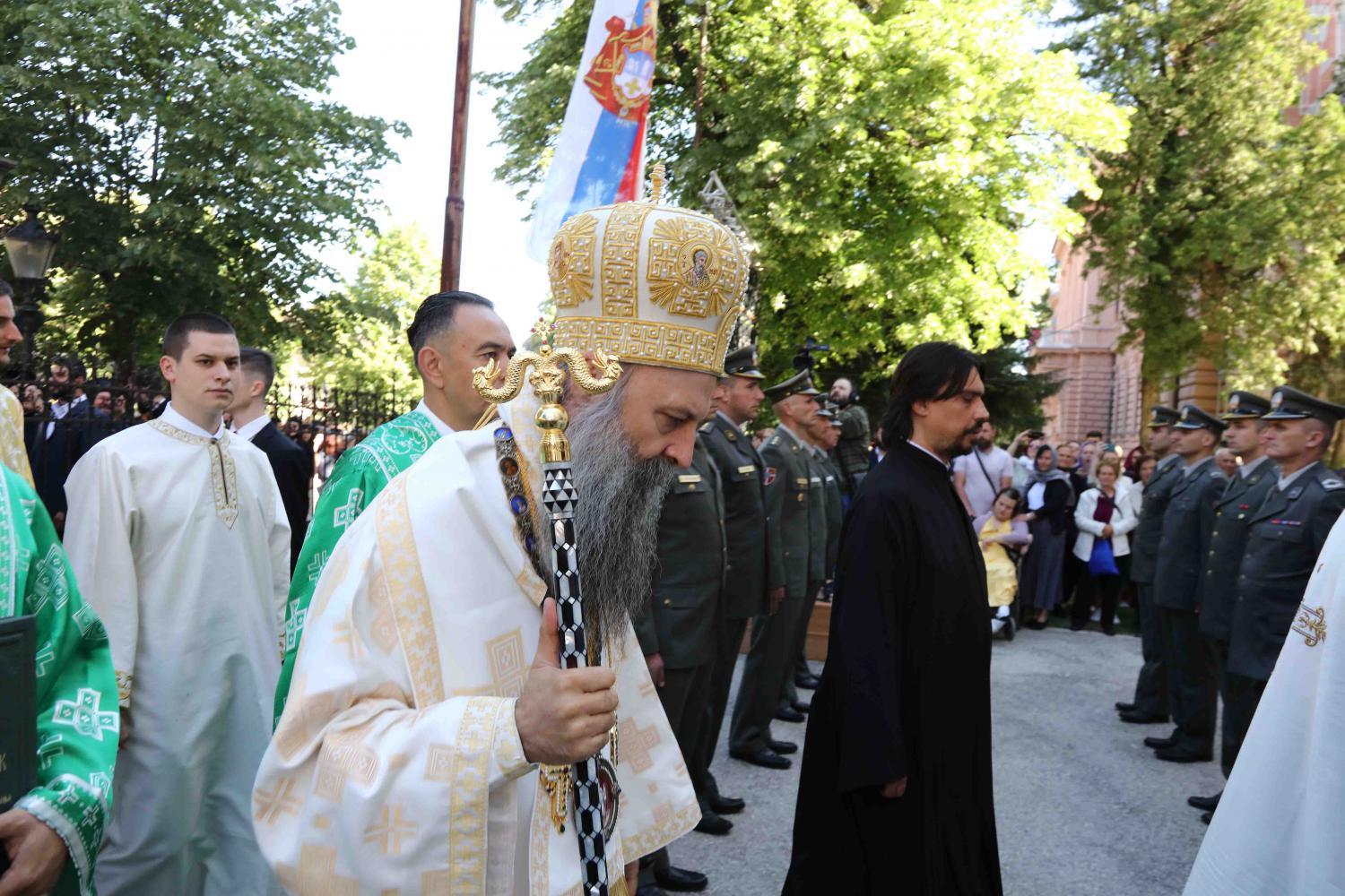 Sremski Karlovci 15. maj 2022. proslava stogodišnjice vaspostavljanja kanonskog jedinstva Srpske Patrijaršije, pravoslavlje religija, sveti oci vladike episkopi Foto:SPC