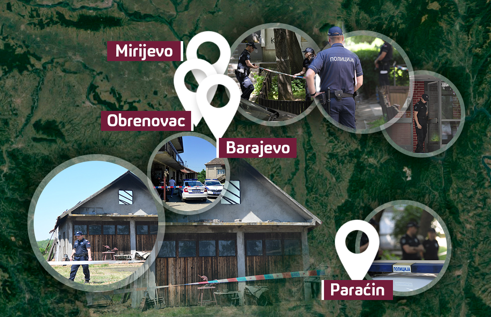 hronika mapa na petak 13 barajevo obrenovac mirijevo barajevo