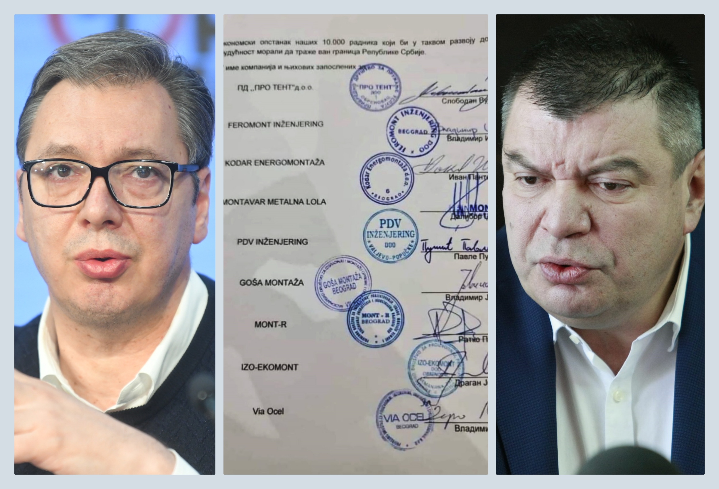 Privatne firme izvođači radova za EPS pišu otvoreno pismo predsedniku Vučiću da (p)ostavi Miću Grčića za direktora EPS, dokumenta, Vučić, Grčić