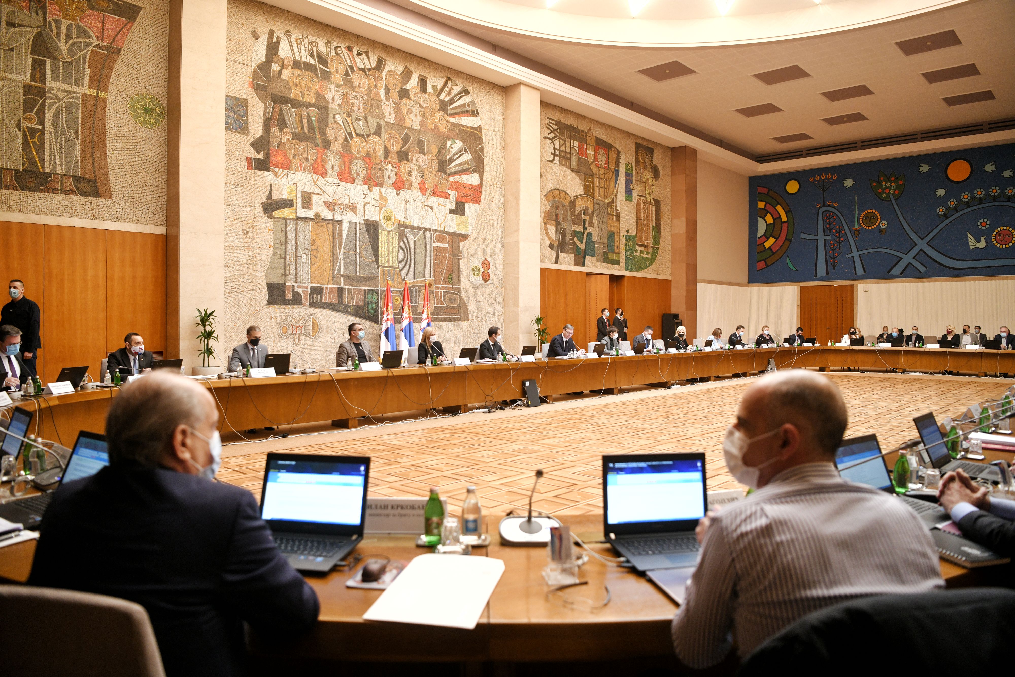 Beograd 04.02.2021. Sednica Vlade Srbije, Palata Federacije, Palata Srbija
