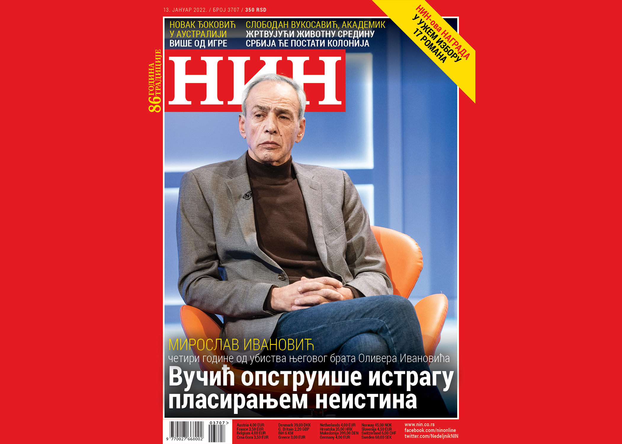Inetrvju Miroslava Ivanovića za NIN 13 .1 2022