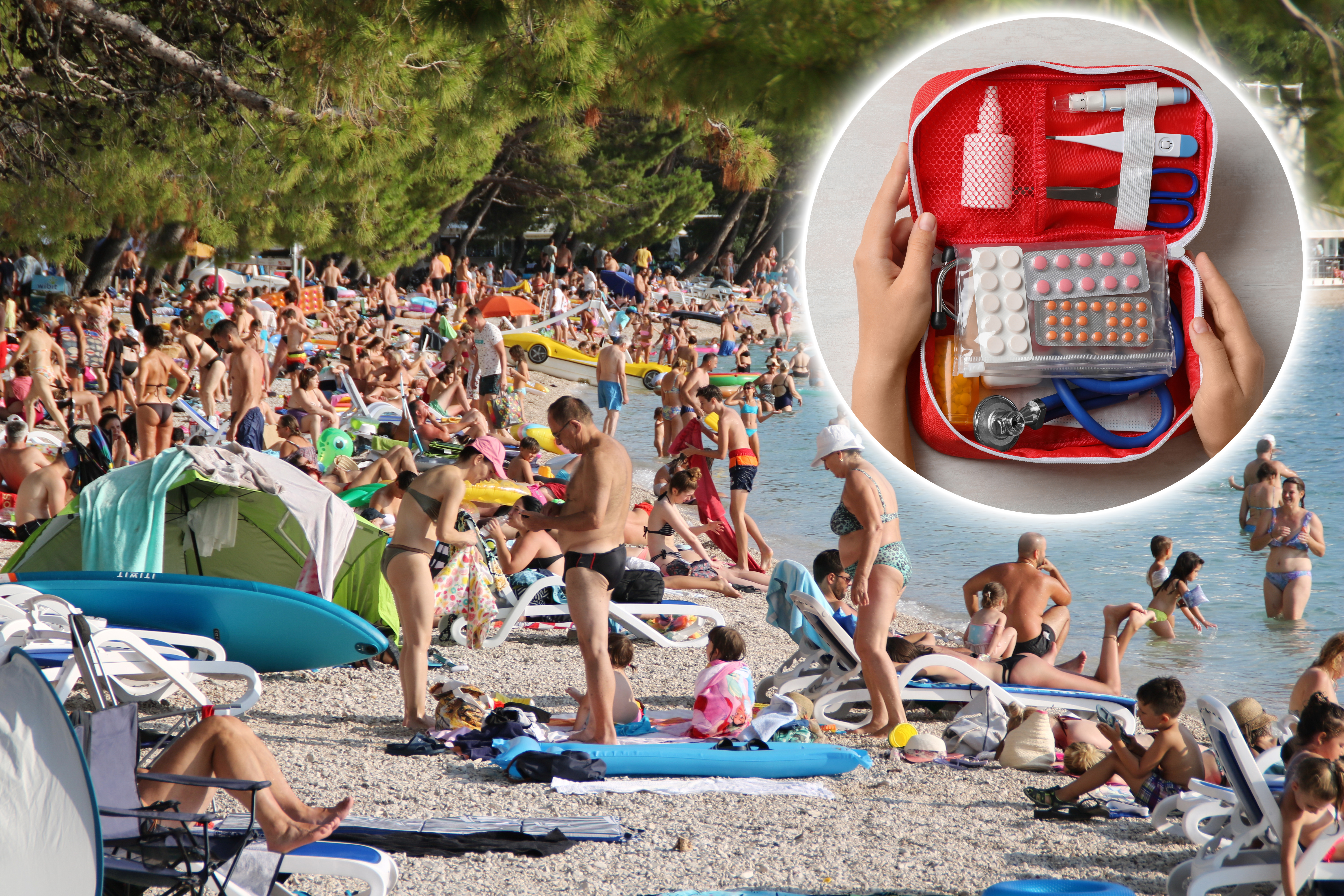 Makarska,,Croatia,,July,24,,2020,Tourists,Enjoy,The,Sun,And