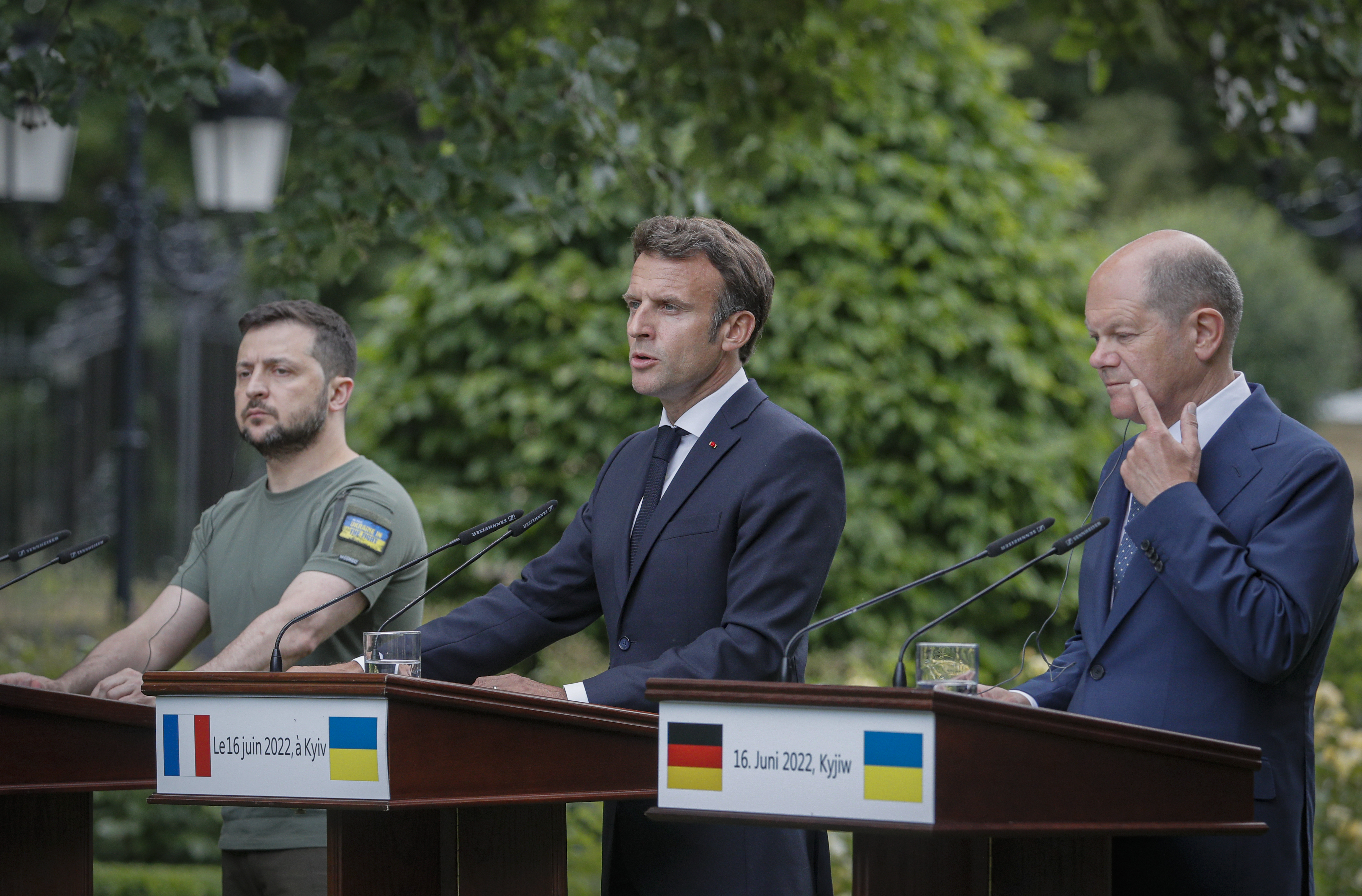 Italian prime minister, German chancellor and French president visit Ukraine