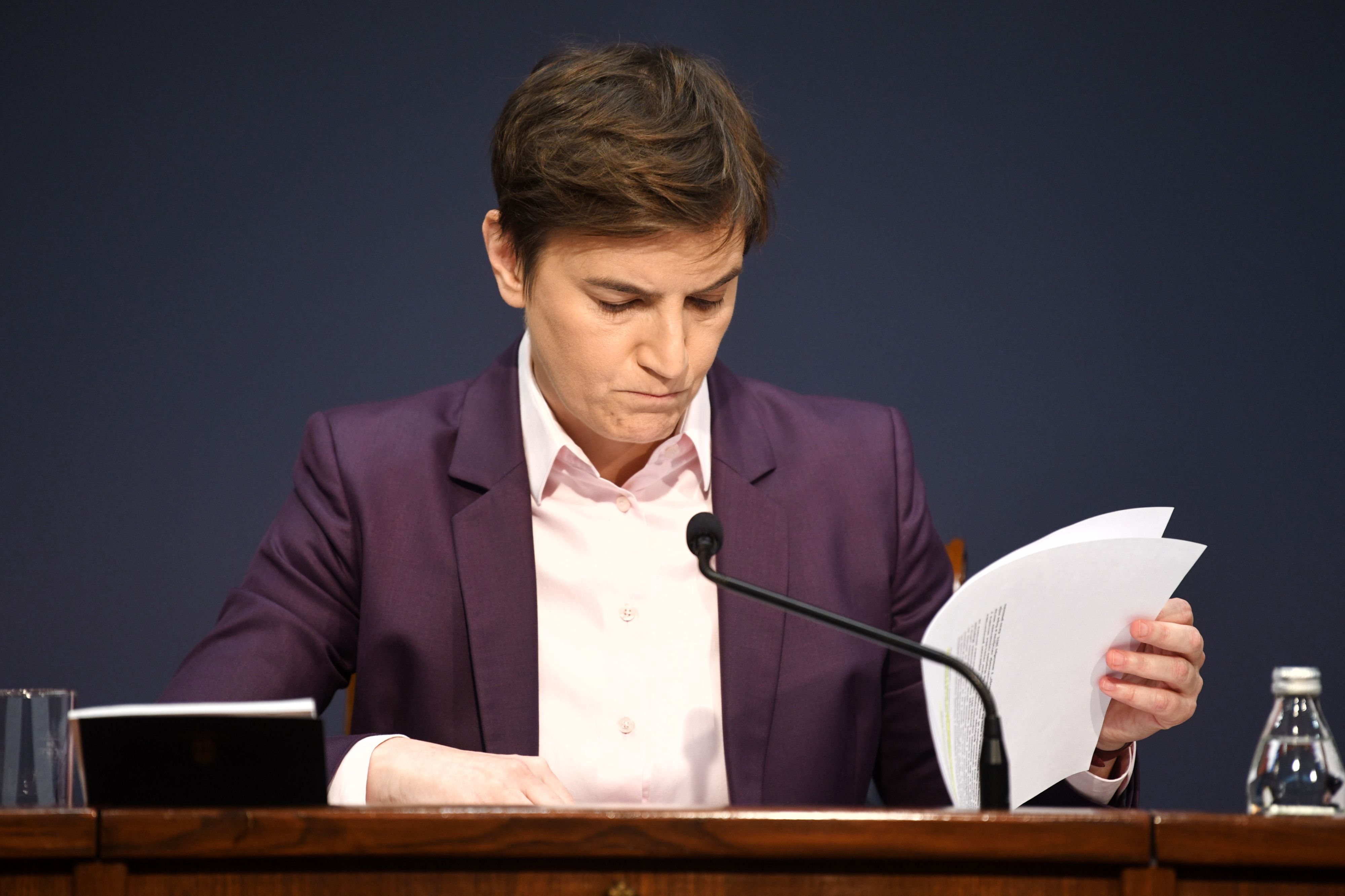 Beograd 20. januar 2022. Ana Brnabic nakon Sednice Vlade Srbije, konferencija za novinare Rio Tinto Foto:Filip Krainčanić/Nova.rs