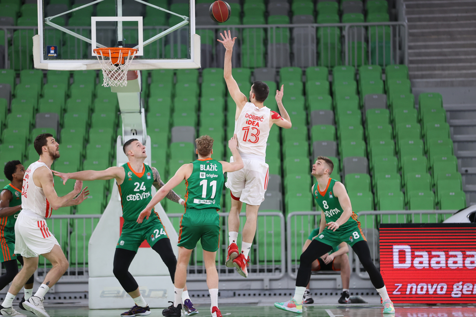 Cedevita Olimpija, Crvena Zvezda, košarka, utakmica, Aba Liga