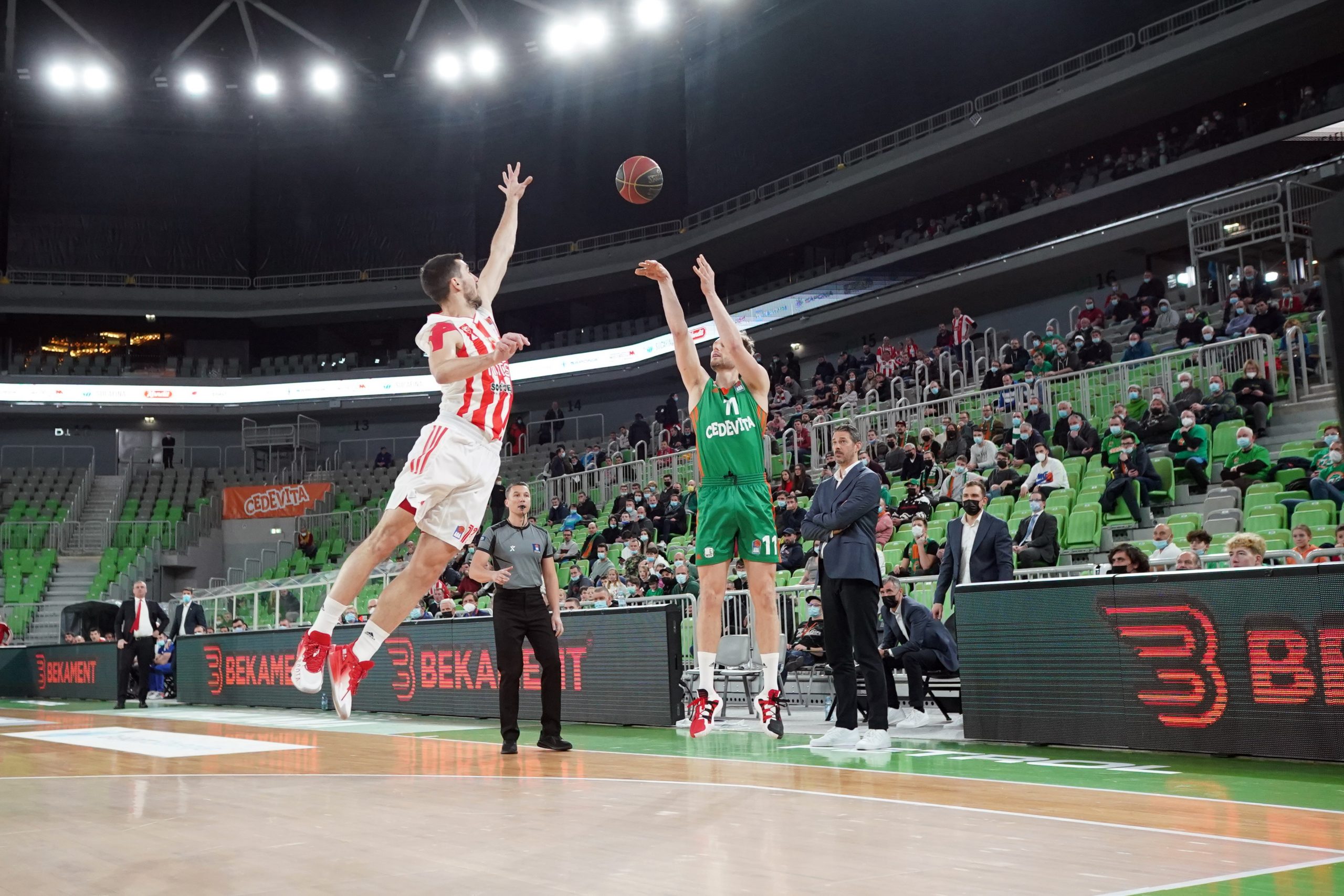 Cedevita Olimpija, Crvena Zvezda, košarka, utakmica, Aba Liga