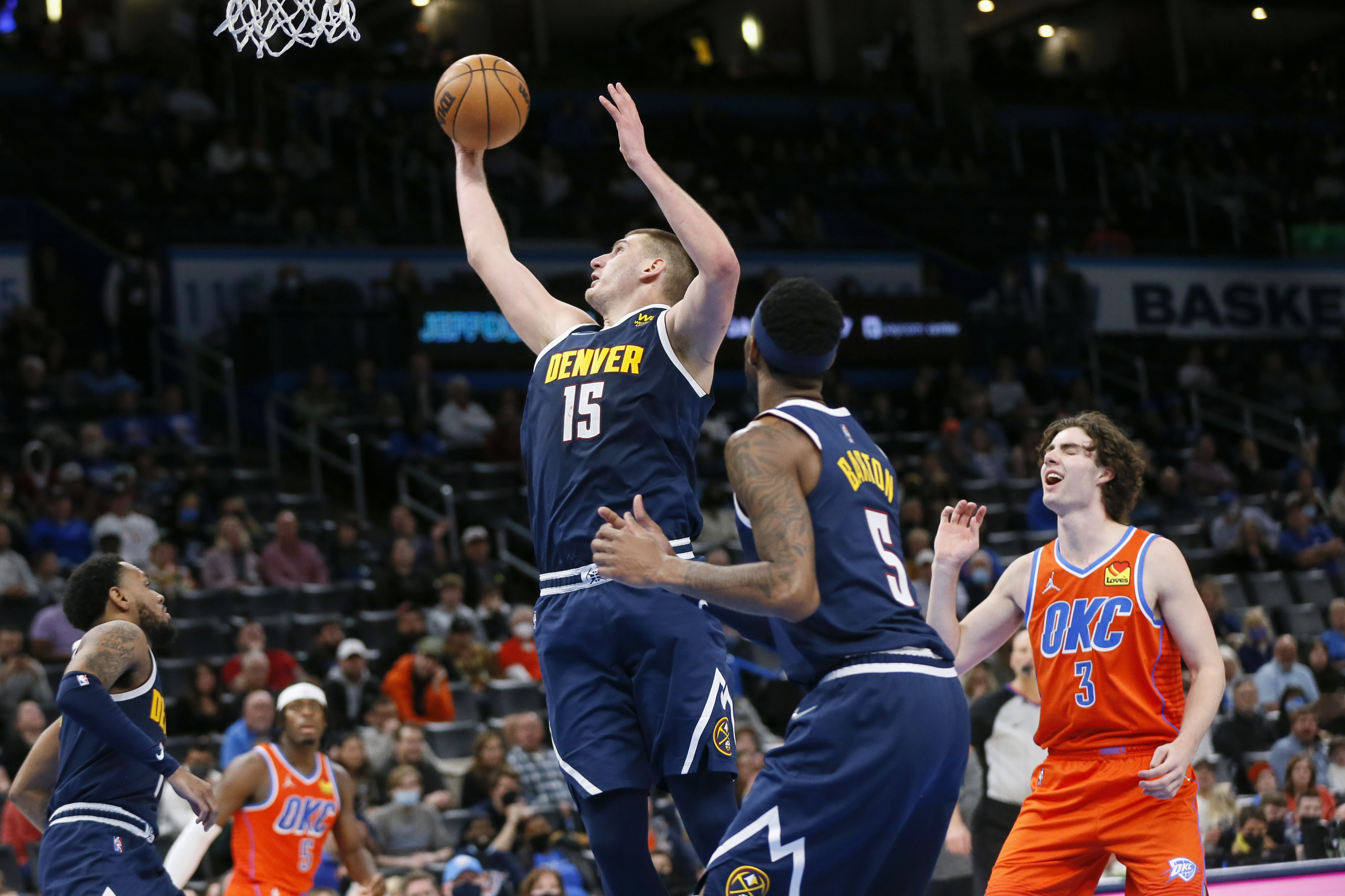 Nikola Jokic, Will Barton, Josh Giddey