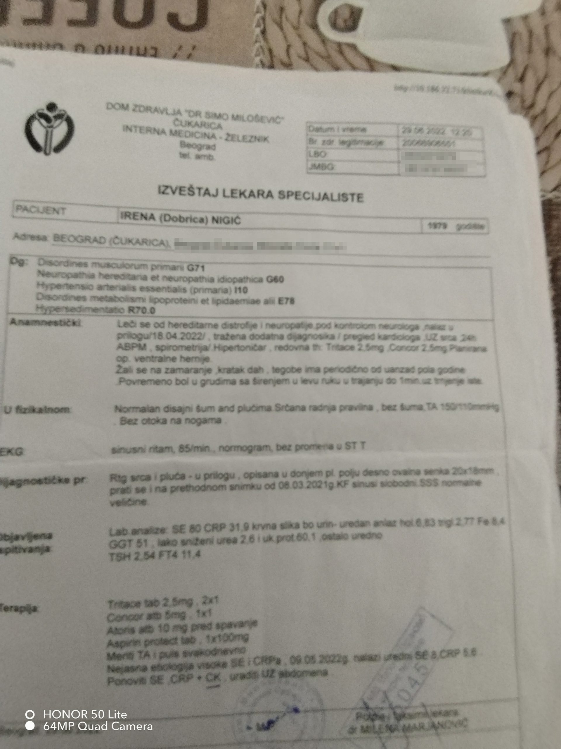 Irena Nigić, bolesna žena, bolest Foto: Privatna arhiva