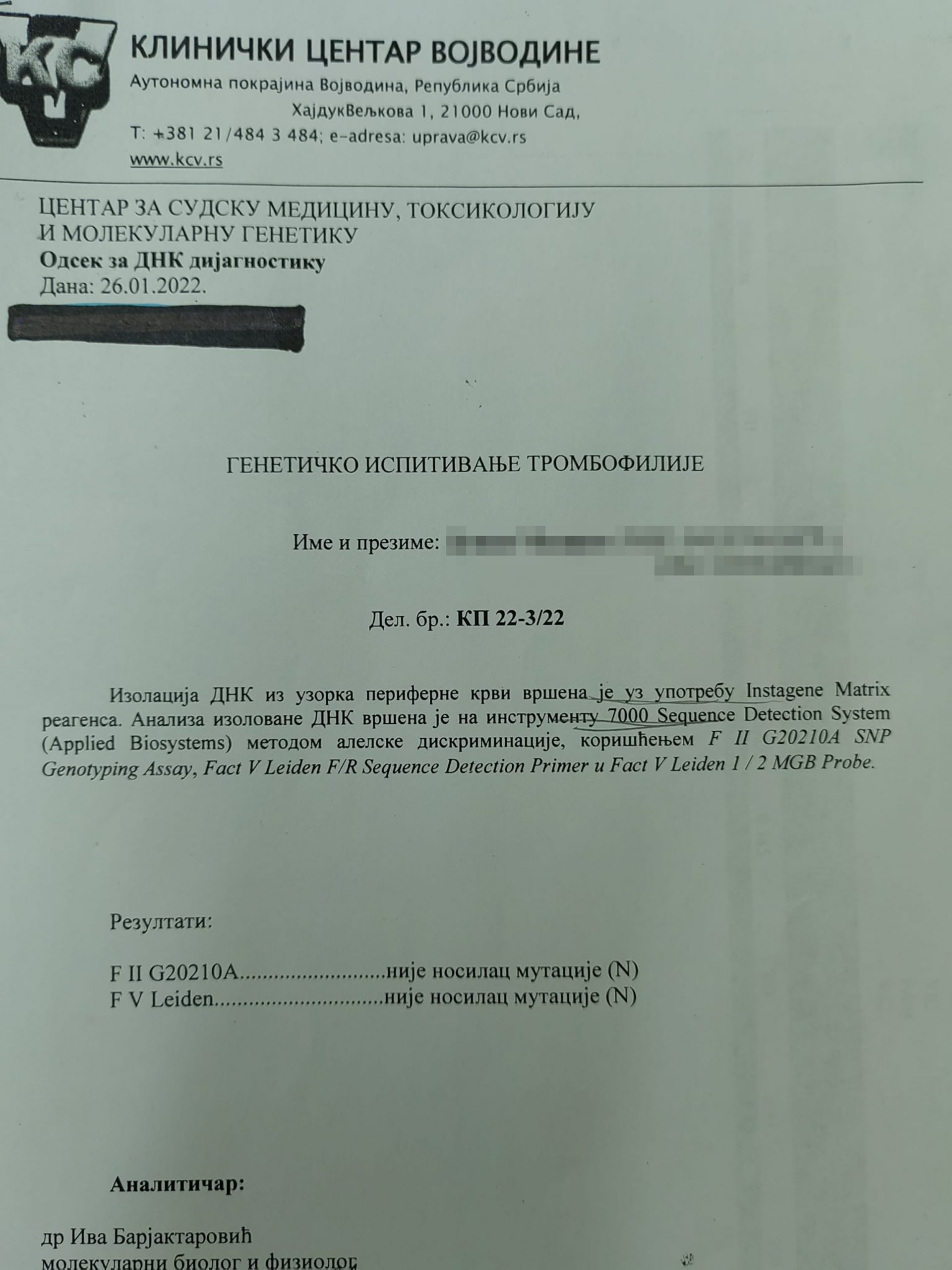 klinicki centar vojvodine od Ana Hegediš Lalić