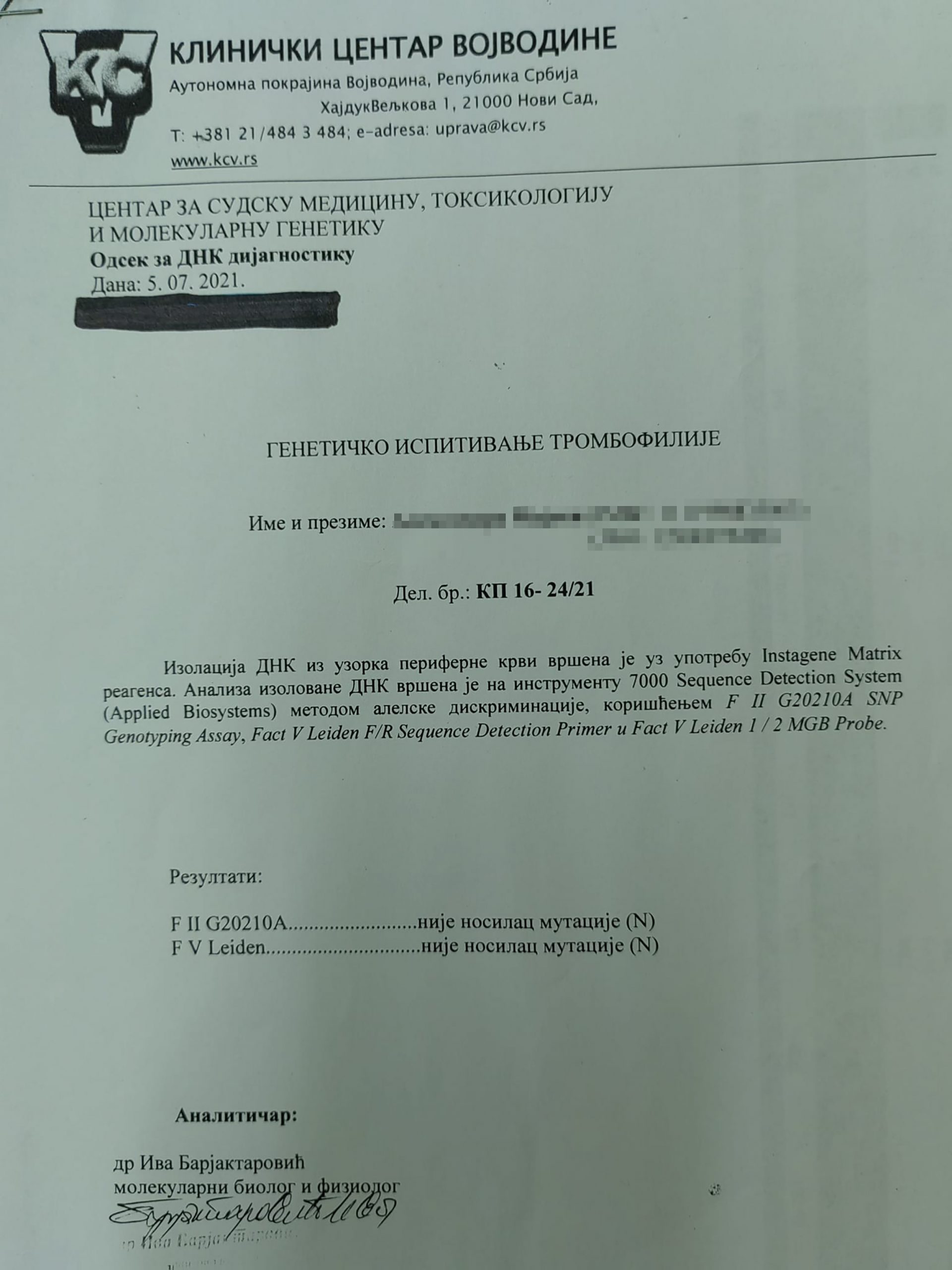 klinicki centar vojvodine od Ana Hegediš Lalić