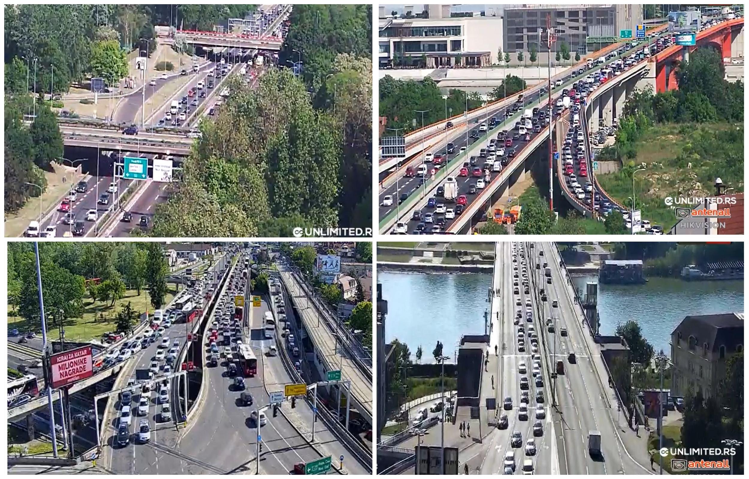 autoput novi beograd, gazela,autokomanda, BRANKOV most
