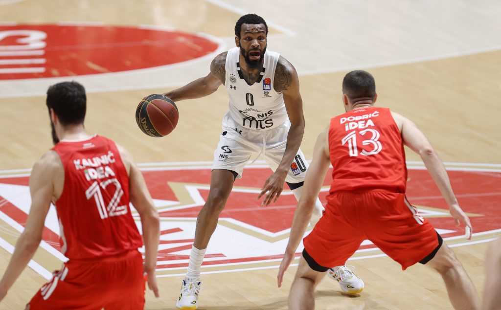 Kevin Punter Crvena Zvezda - Partizan, kosarka ABA liga, derbi, 14.11.2021. Beograd, Srbija  foto: Pedja Milosavljevic/STARSPORT