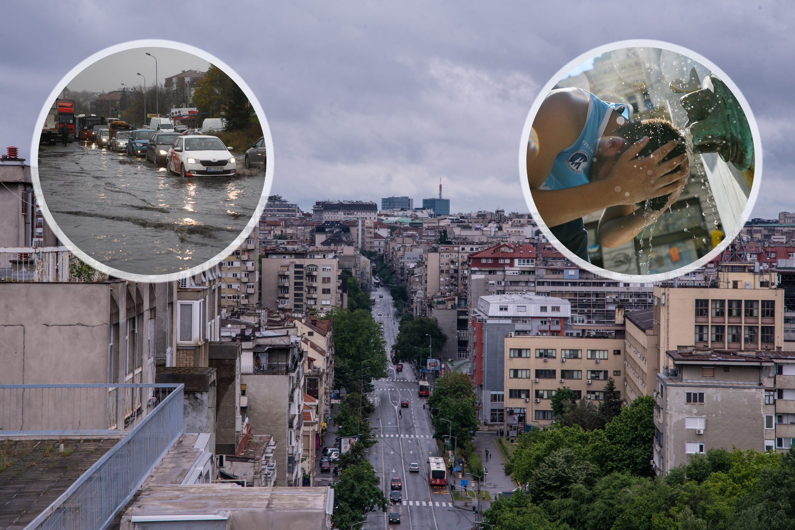 Beograd vrućine i poplave kombo