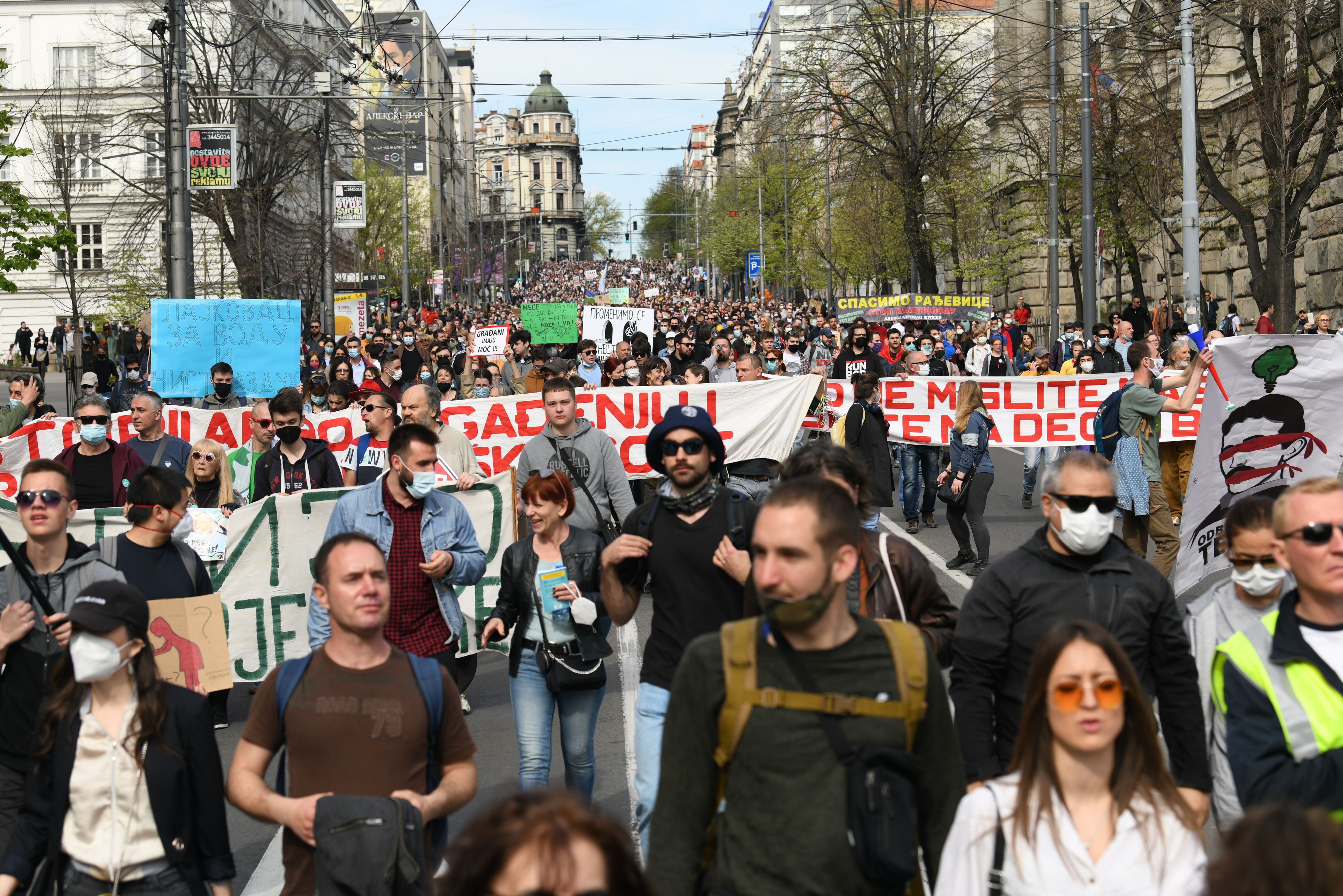 Beograd 10.04.2021. Ekološki ustanak, protest, ekologija, šetnja Foto: Goran Srdanov/Nova.rs