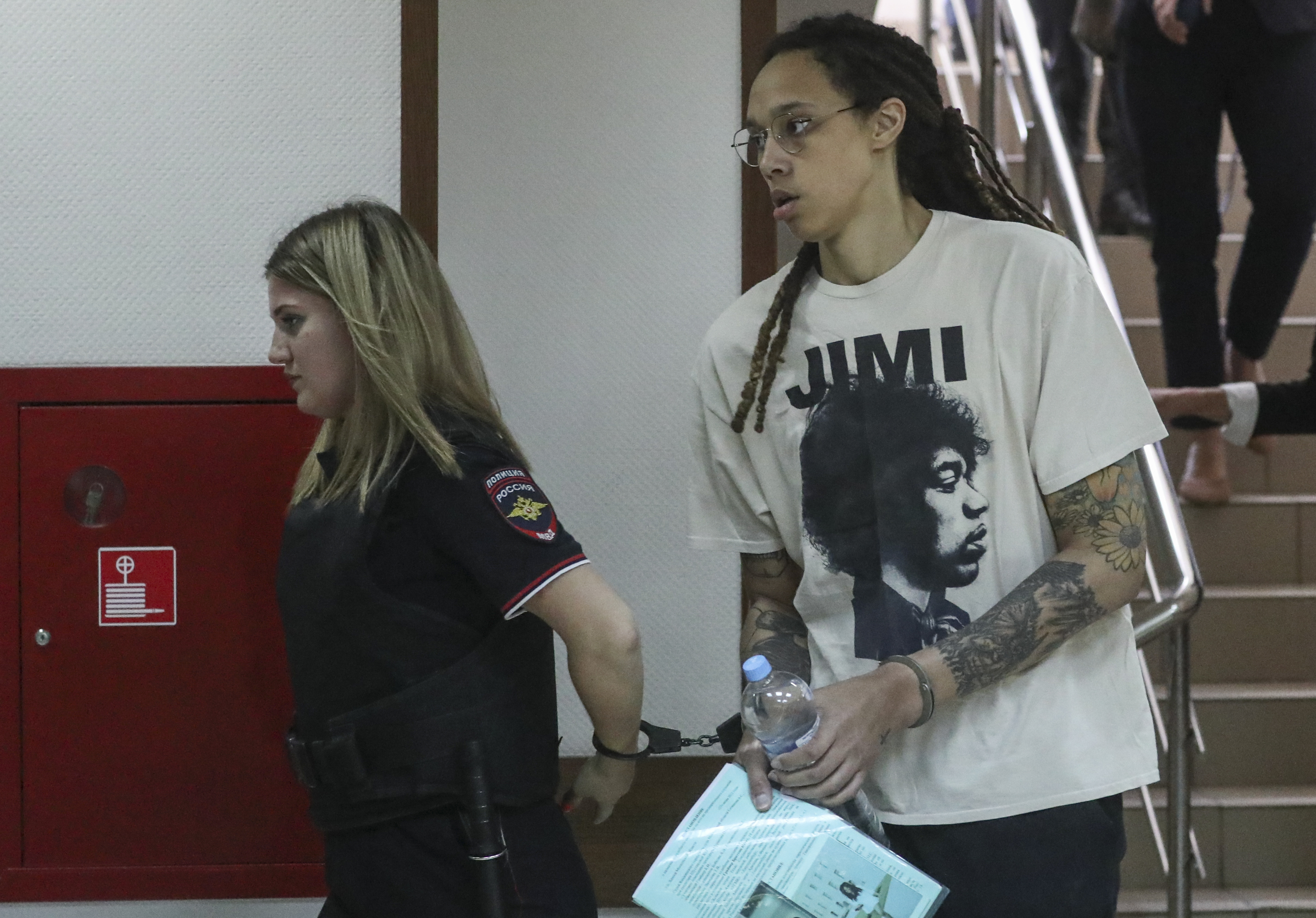 Brittney Griner hearing at Khimki City Court outside Moscow