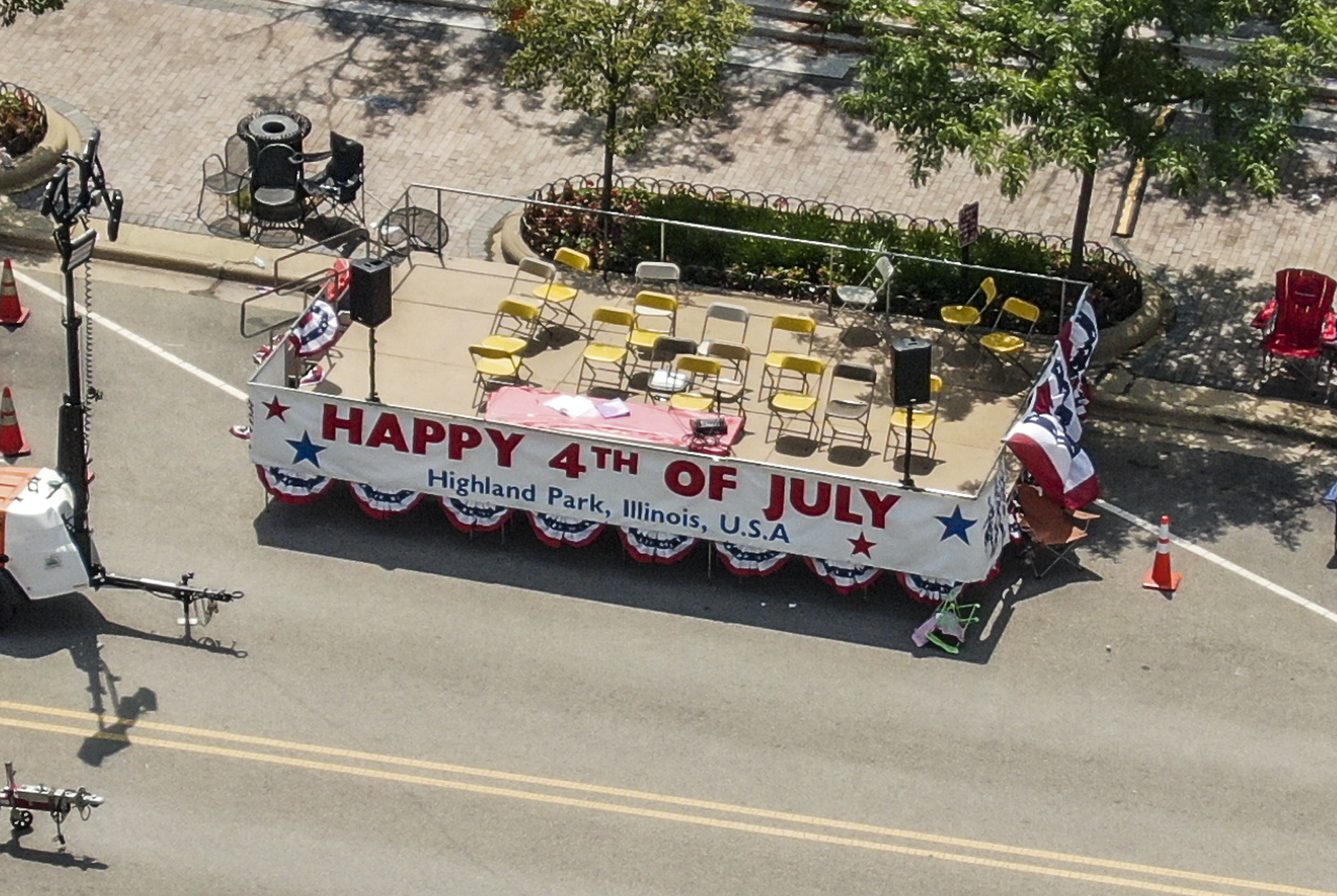 Highland Park, Illinois, USA 4th of July parade shooting