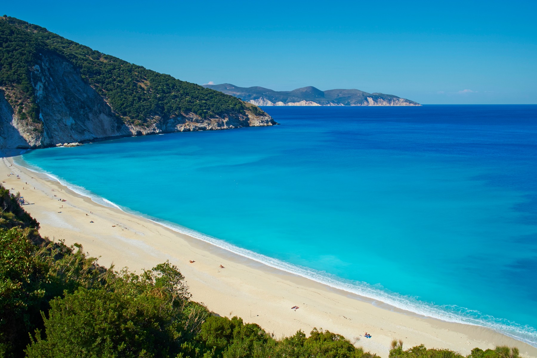 Myrtos Beach, Cephalonia, Ionian Islands, Greek Islands, Greece, Europe,Image: 192757574, License: Rights-managed, Restrictions: , Model Release: no, Credit line: Tuul / robertharding / Profimedia