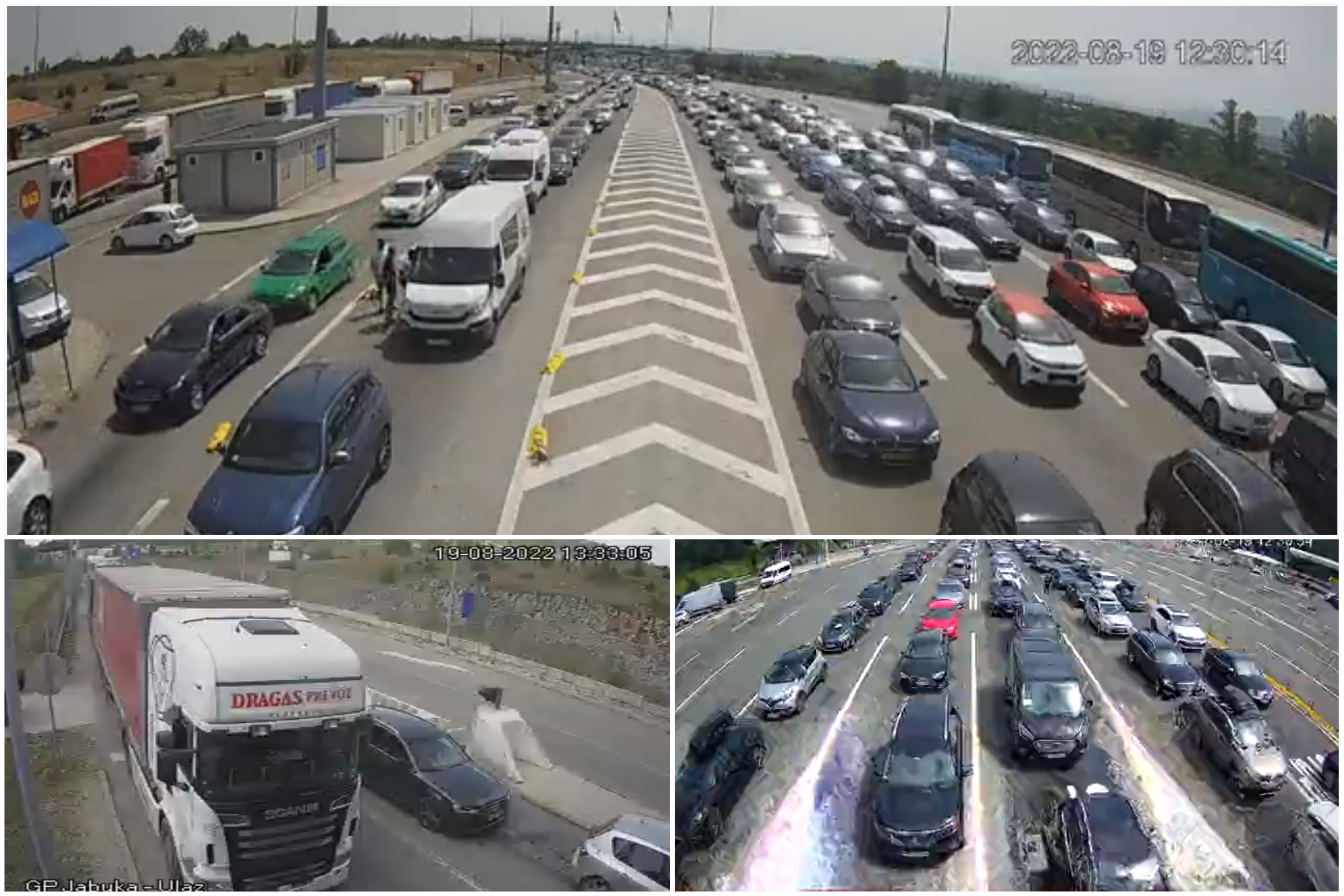 Granični prelaz, prelazi, gužva, Batrovci, Preševo, Jabuka, kombo Foto: MUP/AMSS