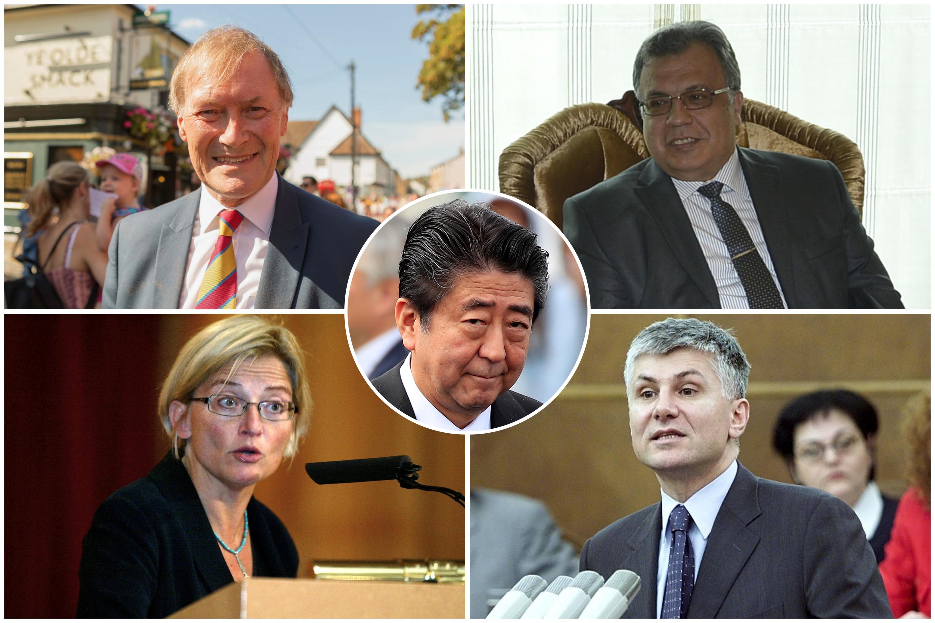 Dejvid Ejms, Andrej Karlov, Ana Lind, Zoran Đinđić, Šinzo Abe, ubijeni političari, kombo Foto: Penelope Barritt / Shutterstock Editorial / Depo Photos / Zuma Press / BERTIL ERICSON / AFP / Profimedia/EPA PHOTO/EPA/SRDJAN SUKI/SS/EPA-EFE/FRANCK ROBICHON