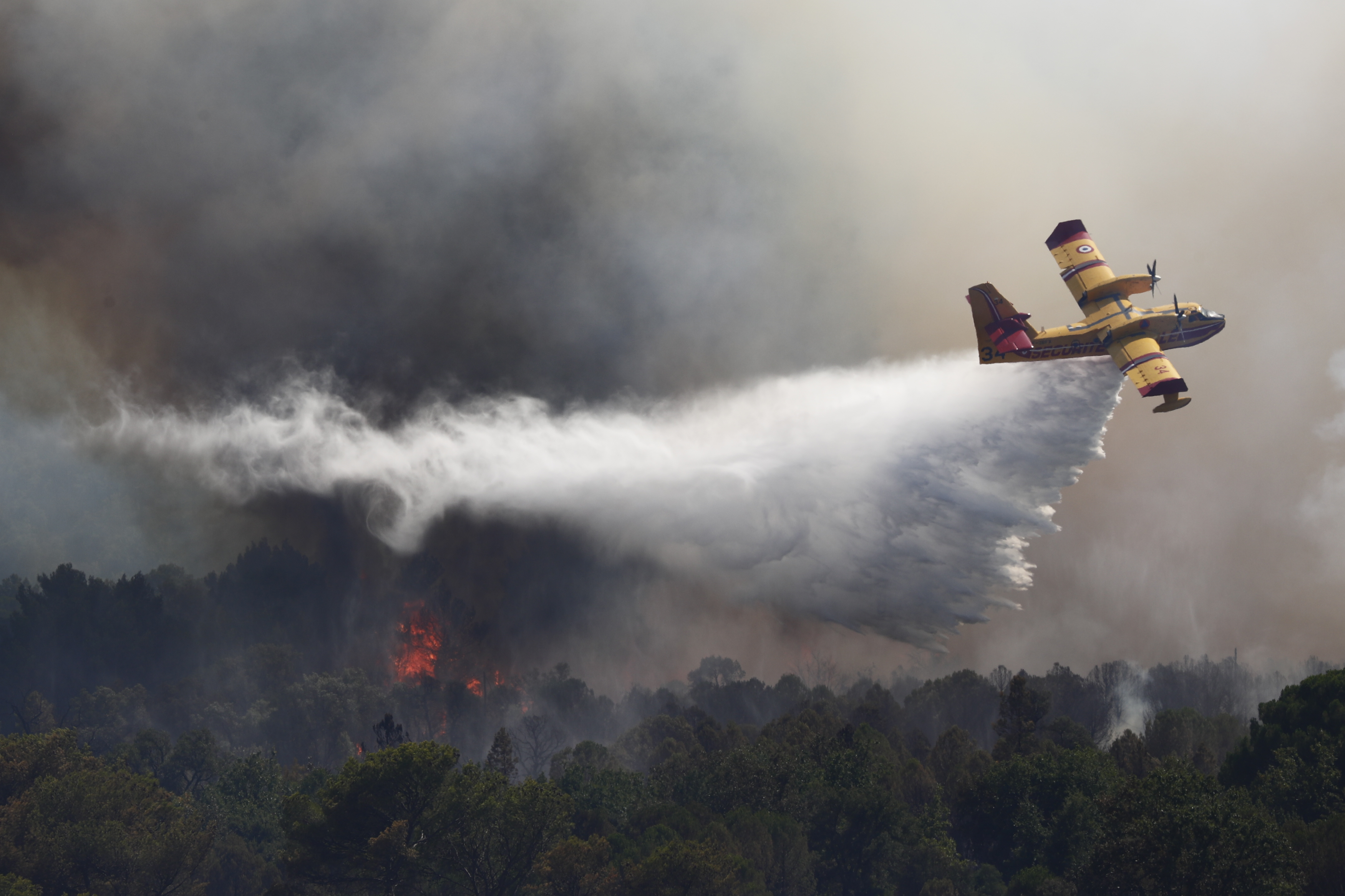 Wildfires in southern France Francuska pozar