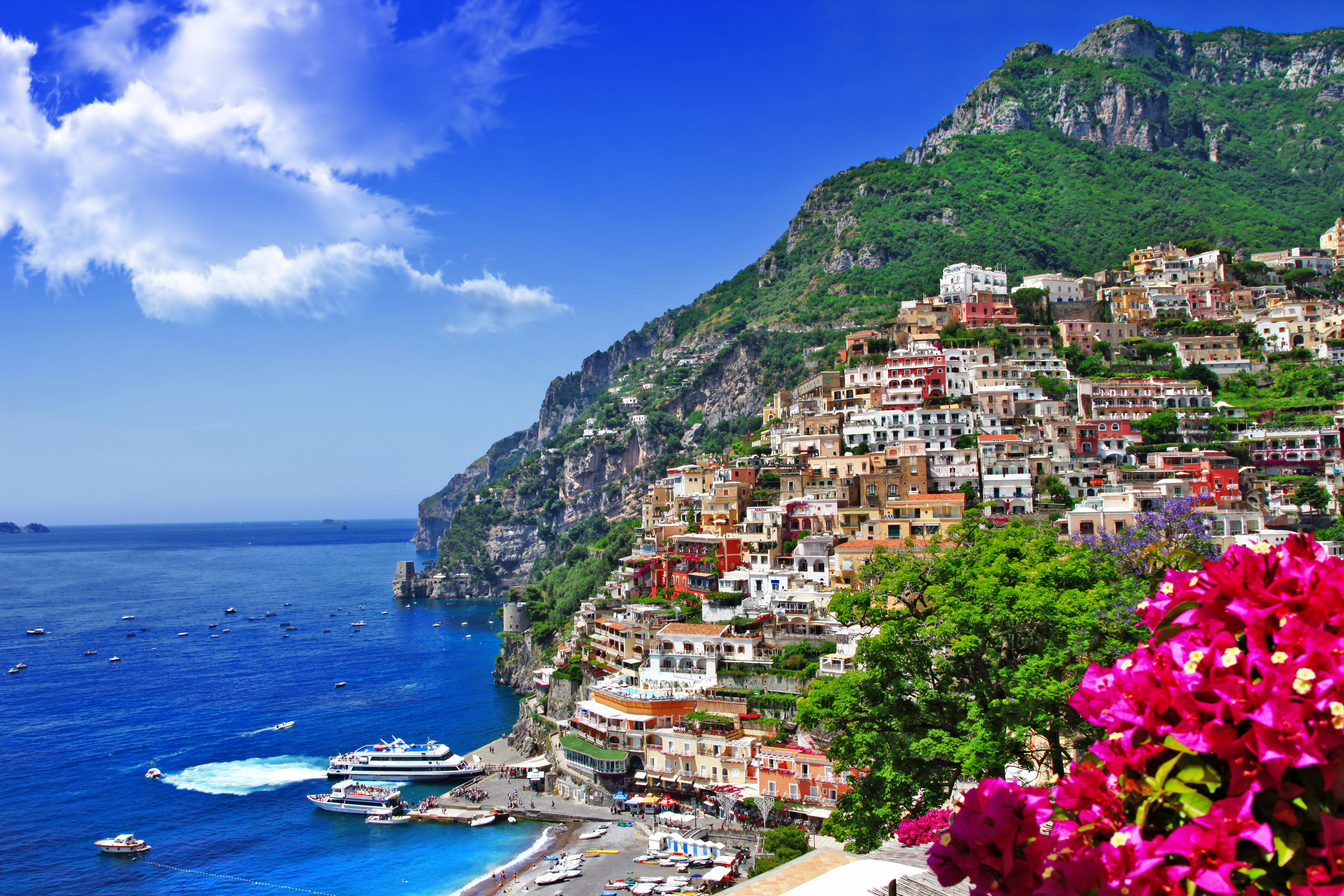 Beautiful,Scenery,Of,Amalfi,Coast,Of,Italy,,Positano.