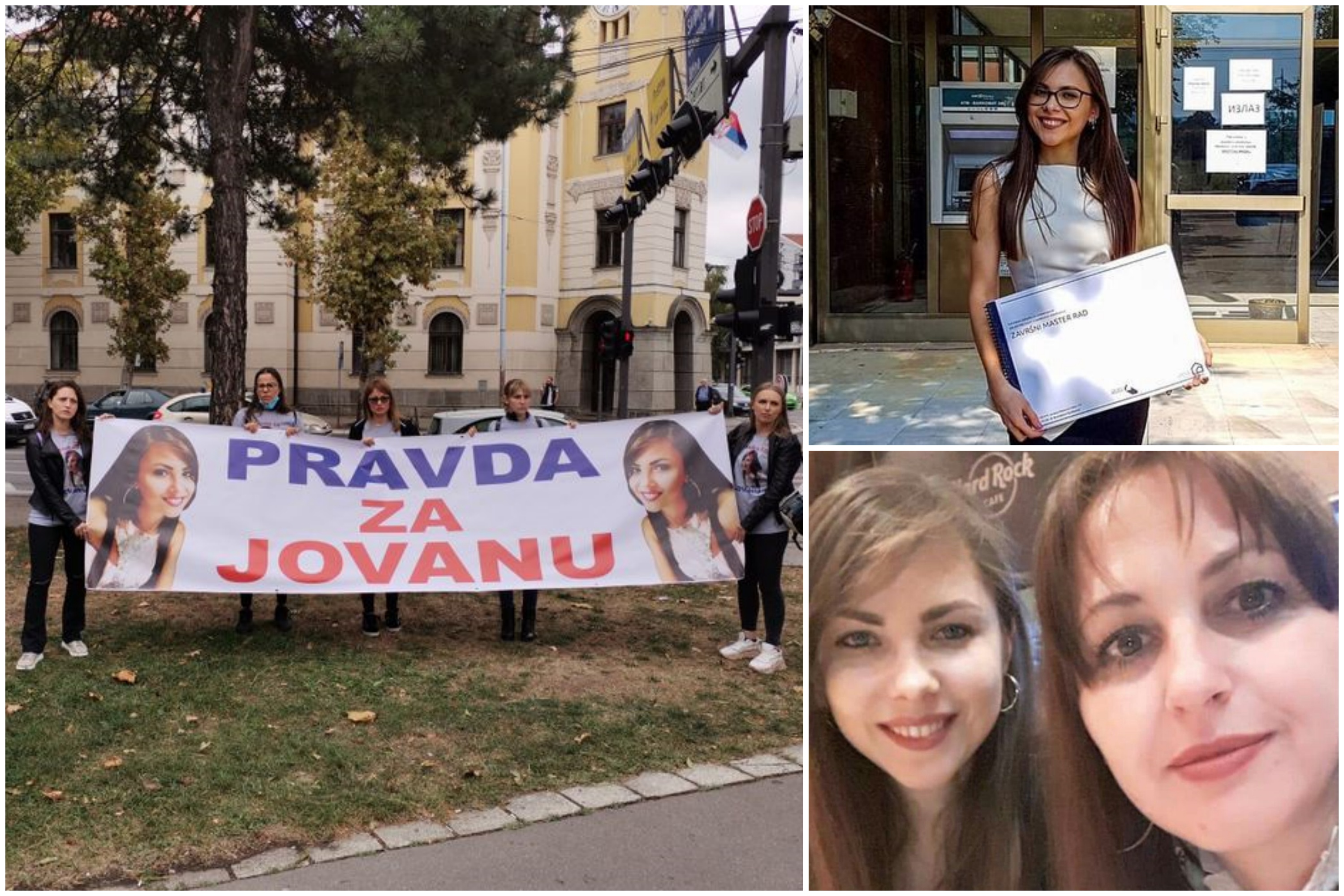 Jovana Petković, Pravda za Jovanu, poginula u saobraćajnoj nesreći, kombo Foto: Privatna  arhiva