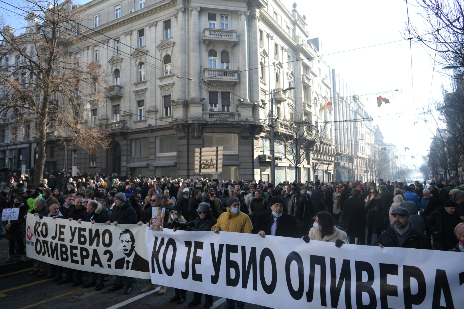 Beograd 16.01.2022. Šetnja za Olivera Ivanovića, godišnjica smrti, ubistva Olivera Ivanovića Foto: Dragan Mujan/Nova.rs