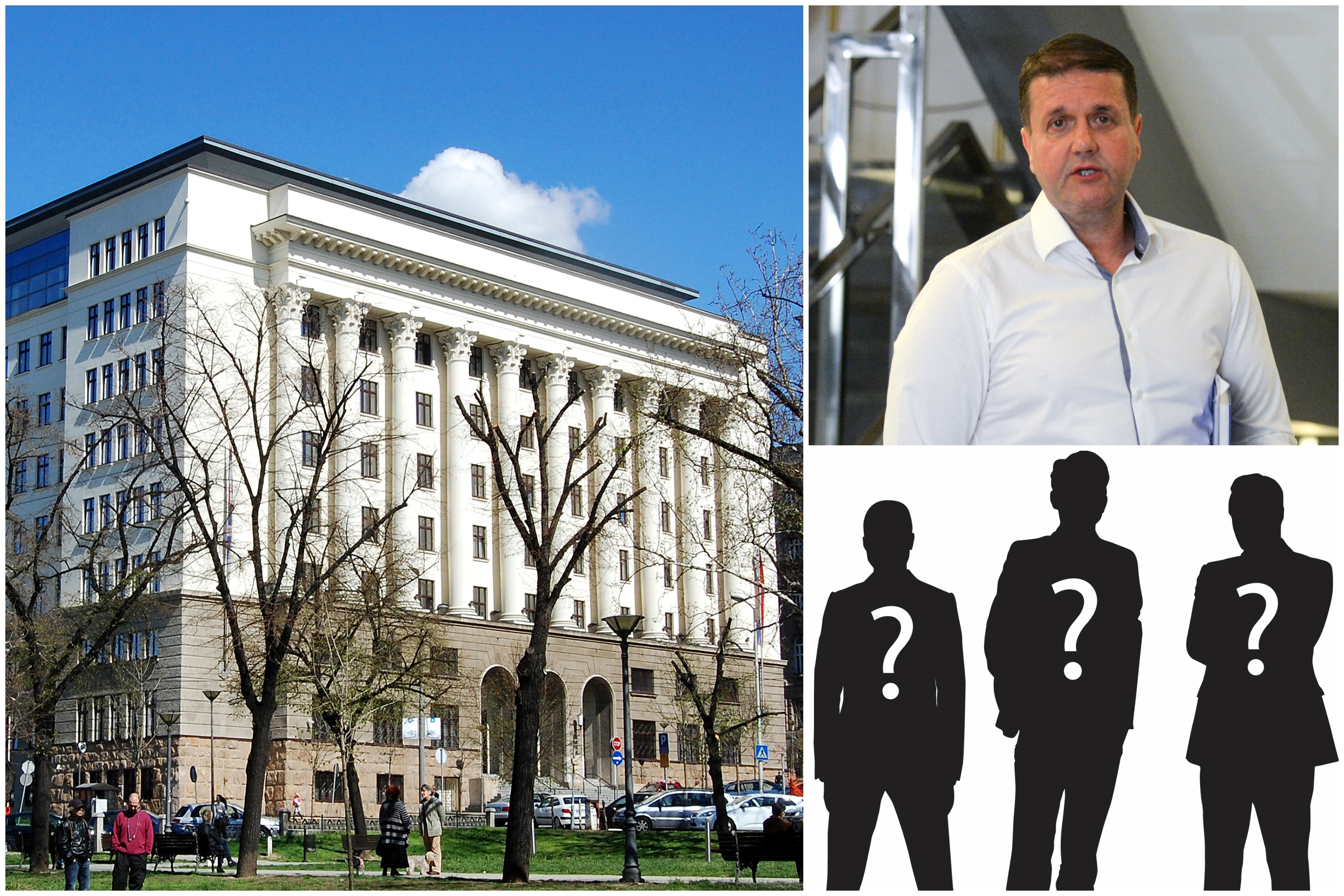 Apelacioni sud, zgrada, Darko Šarić, siluete, muške siluete, kombo Foto: Shutterstock/zrad/TANJUG/ JADRANKA ILIC/Shutterstock