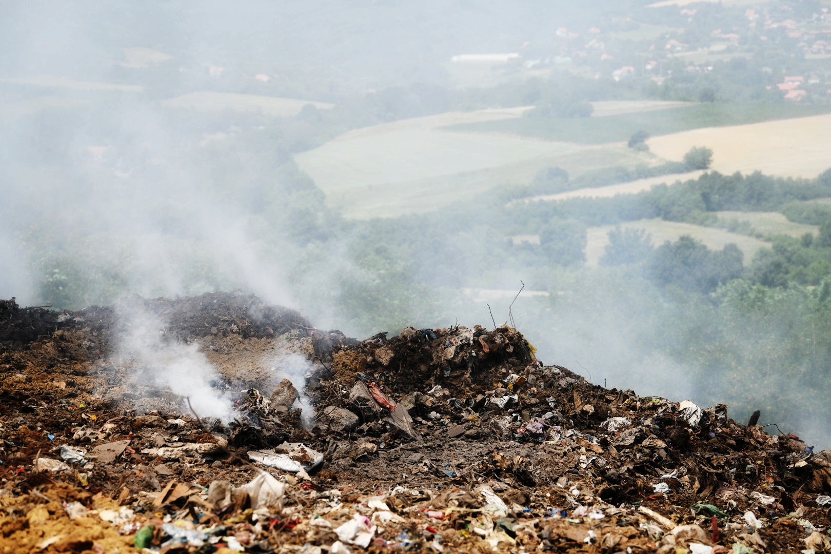 Beograd 24. jun 2021. Deponija Sopot pozar smece djubre Foto:Vesna Lalić/Nova.rs