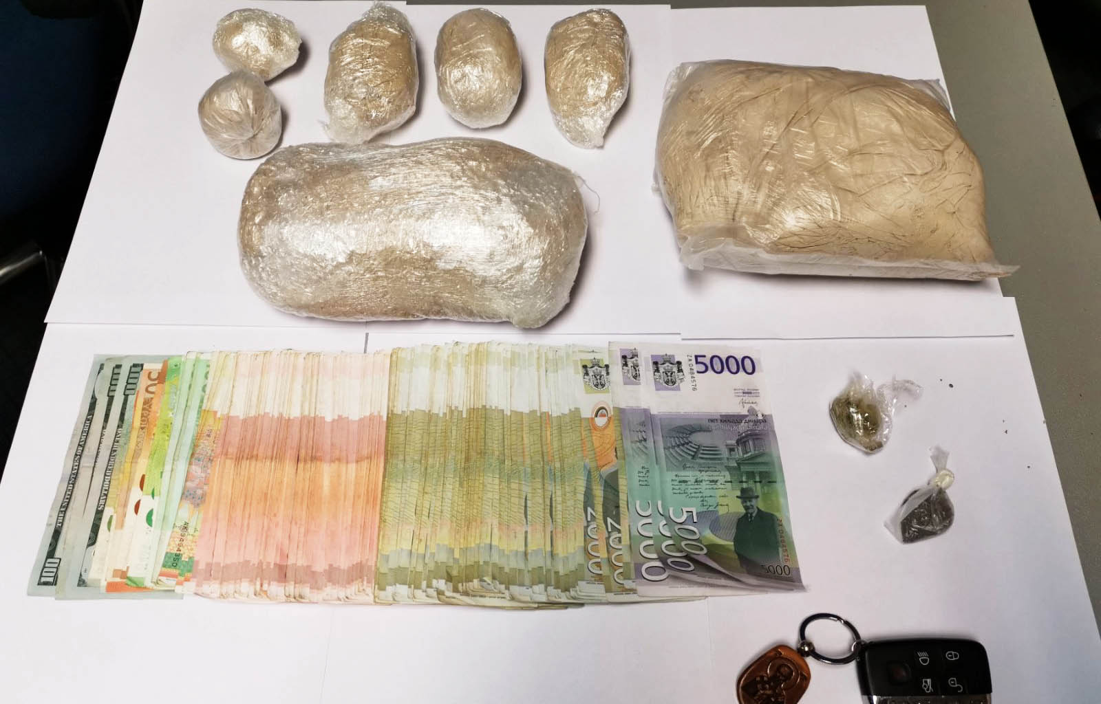 Zaplena, heroin, droga, novac