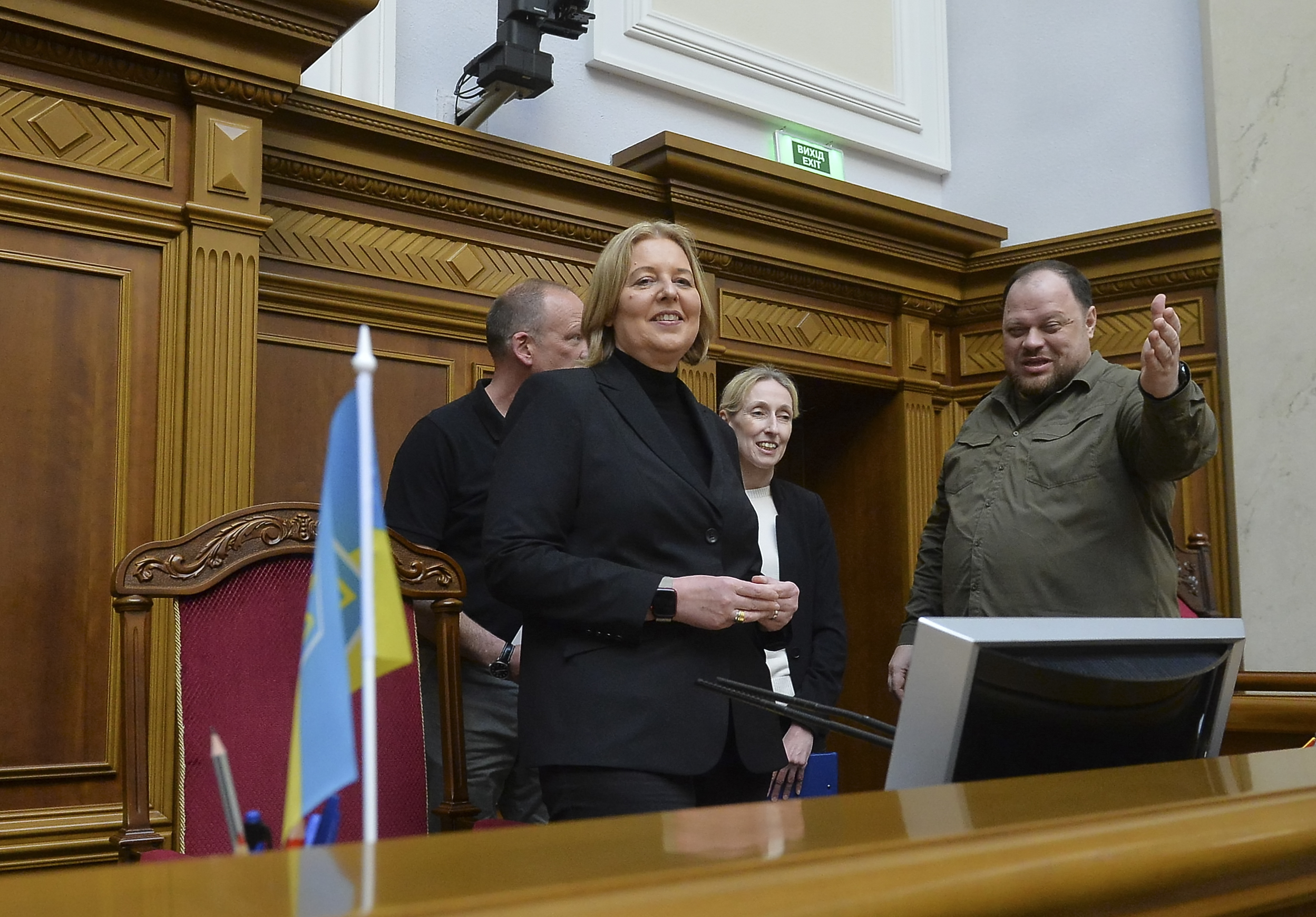 German Parliament 'Bundestag' president Baerbel Bas visits Ukraine