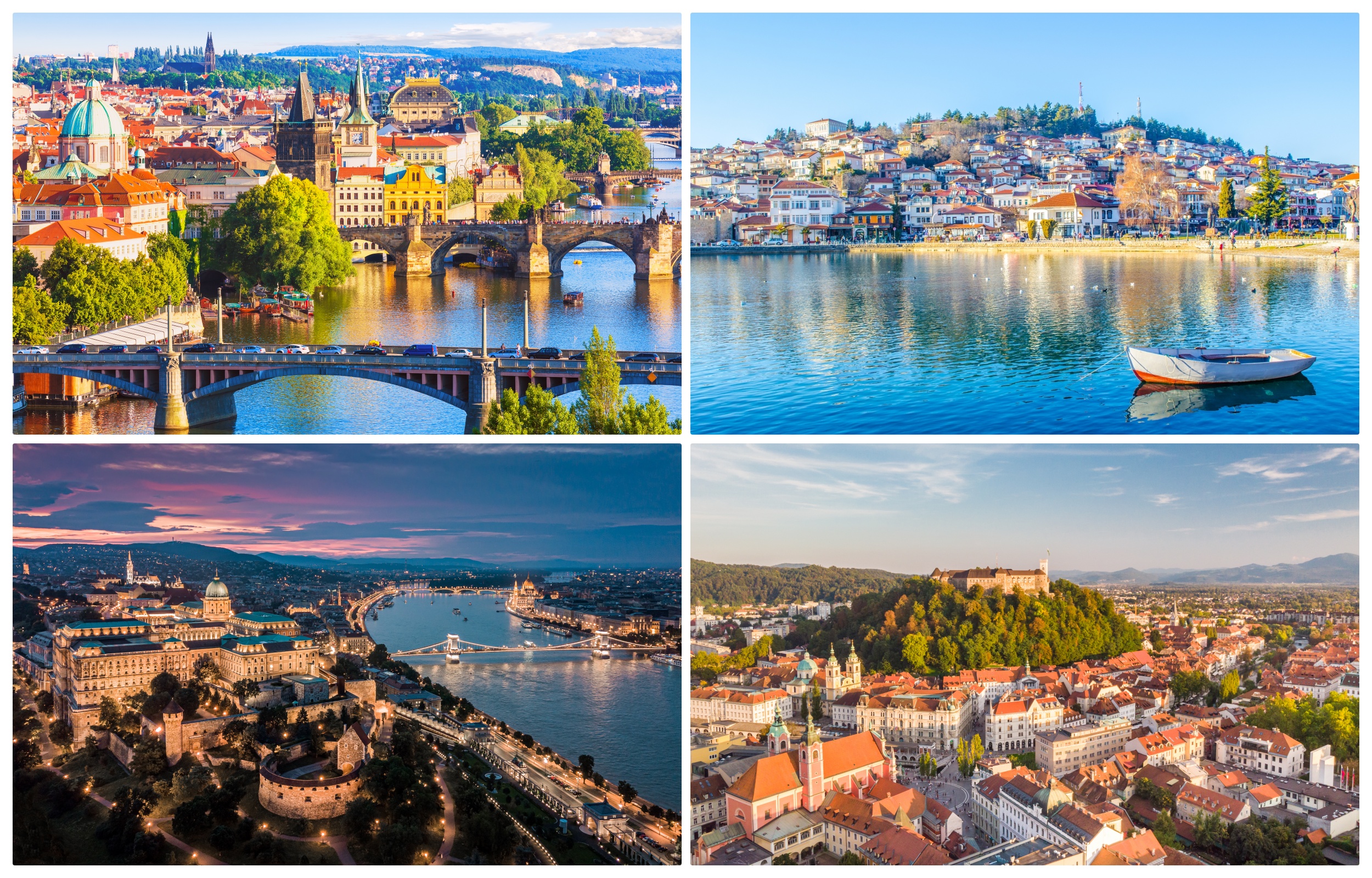 kombo Prag, Ohrid, Budimpešta, Ljubljana