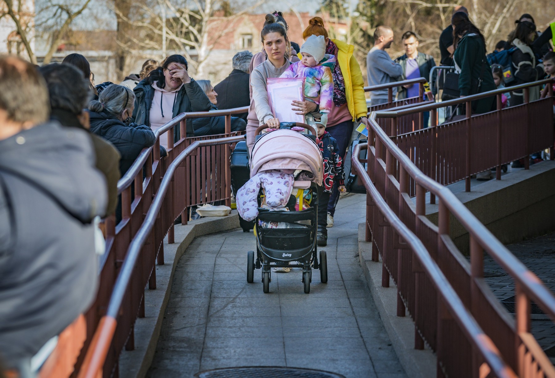 ukrajinske izbeglice u poljskoj Ukrainian refugees arrive to Przemysl, eastern Poland, escaping of the war after the invasion of Ukraine by Russia, Przemysl - 23 Mar 2022
