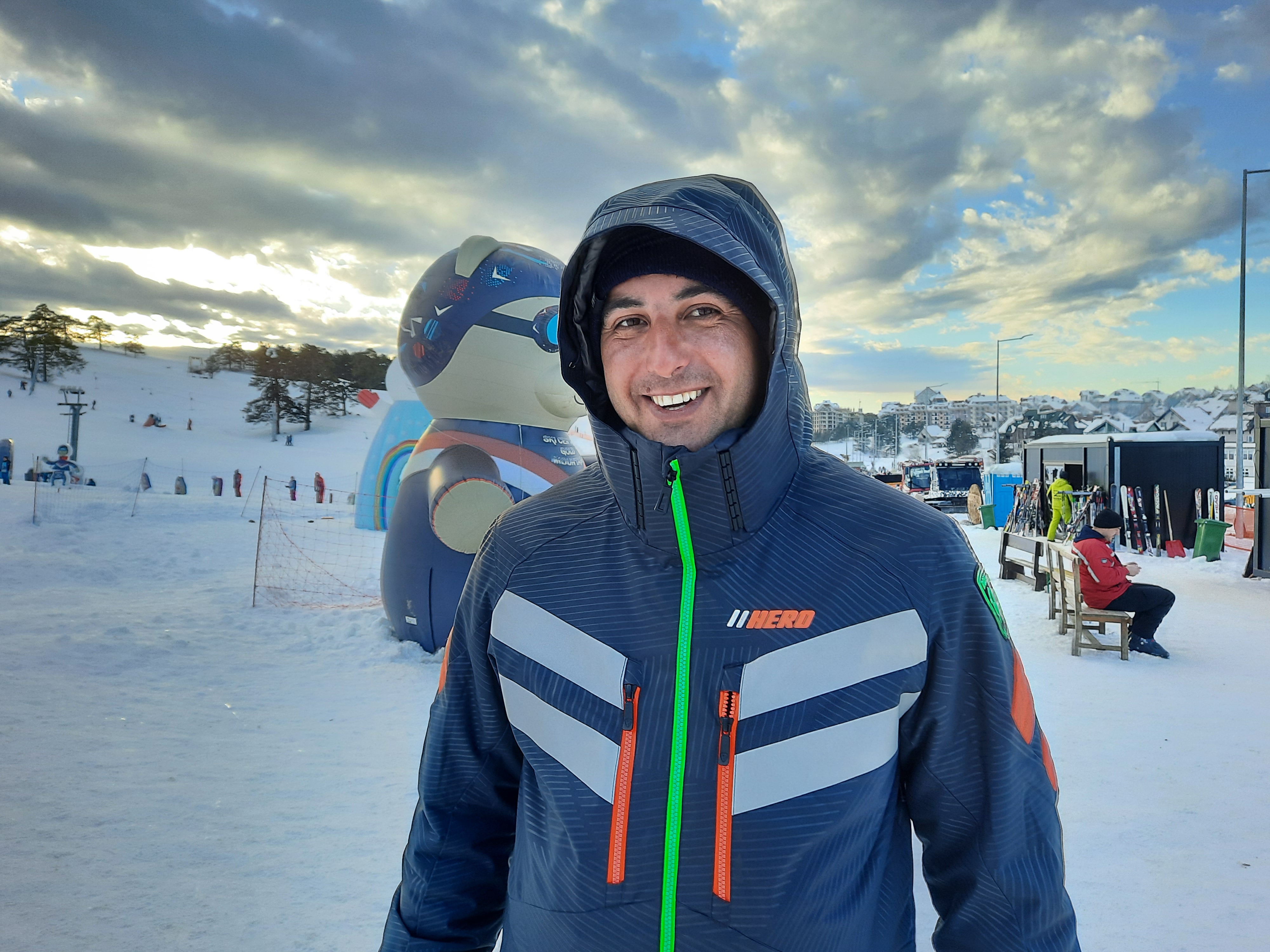 Bojan Šukilović. Zlatibor, skijalište Obudojevica, skijališta, zimska sezona, sneg Foto: Slavica Panić/Nova.rs