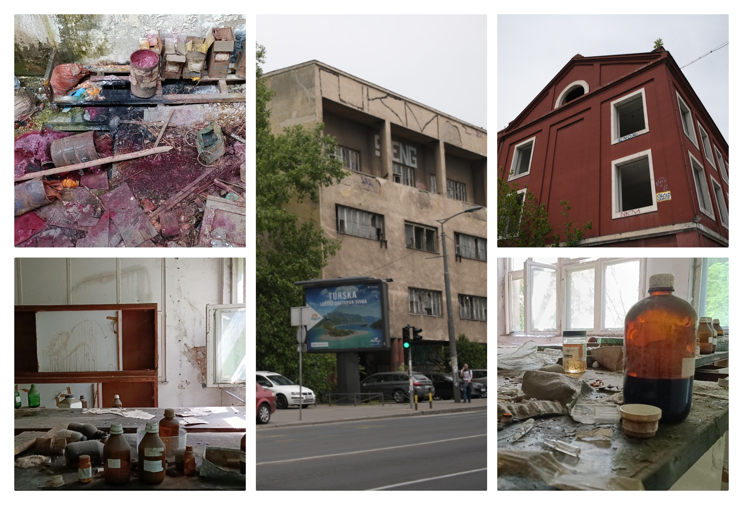 napustene zgrade bulevar despota stefana, zapaljive materije kombo