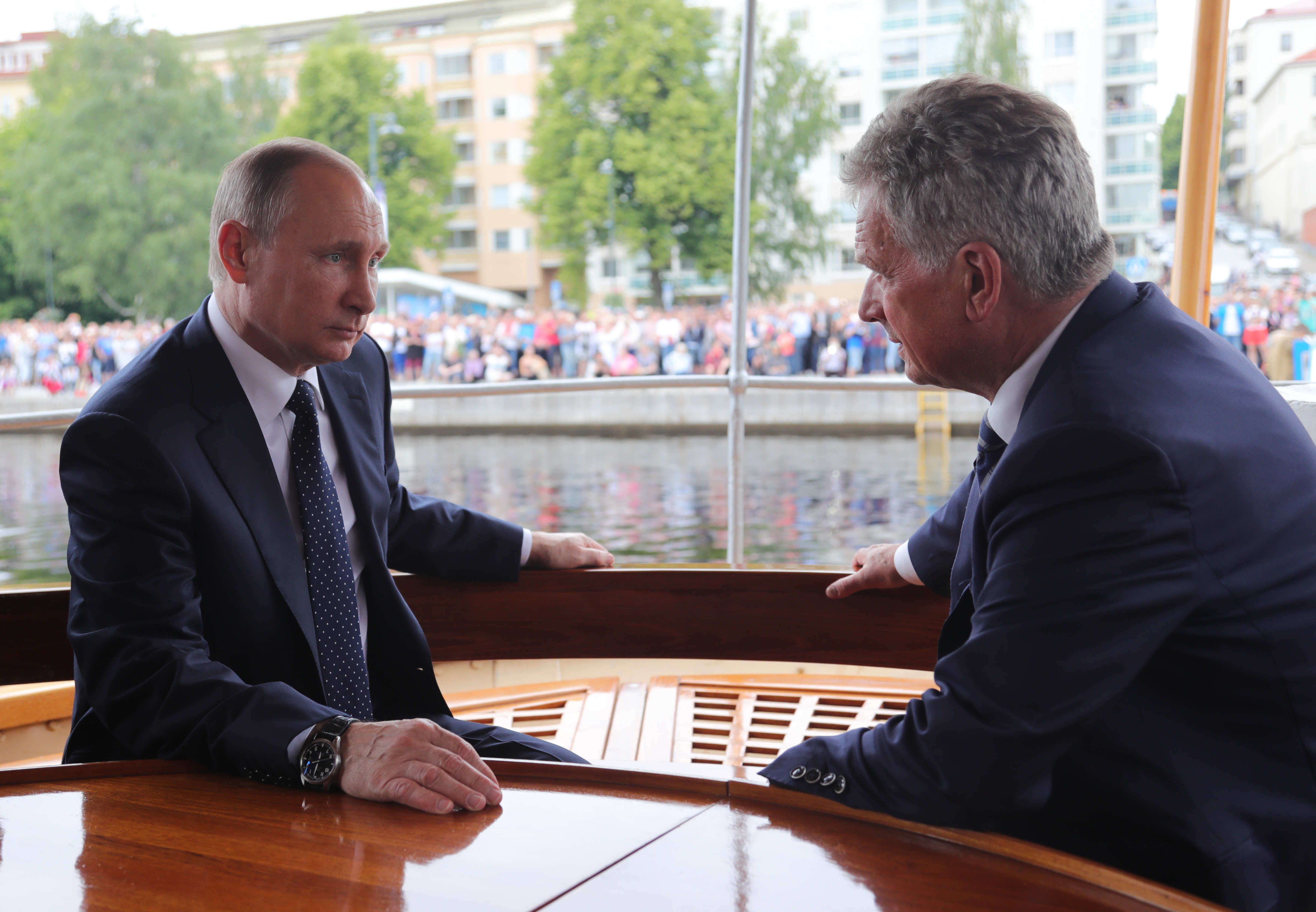 Russian President Vladimir Putin visits Finland
