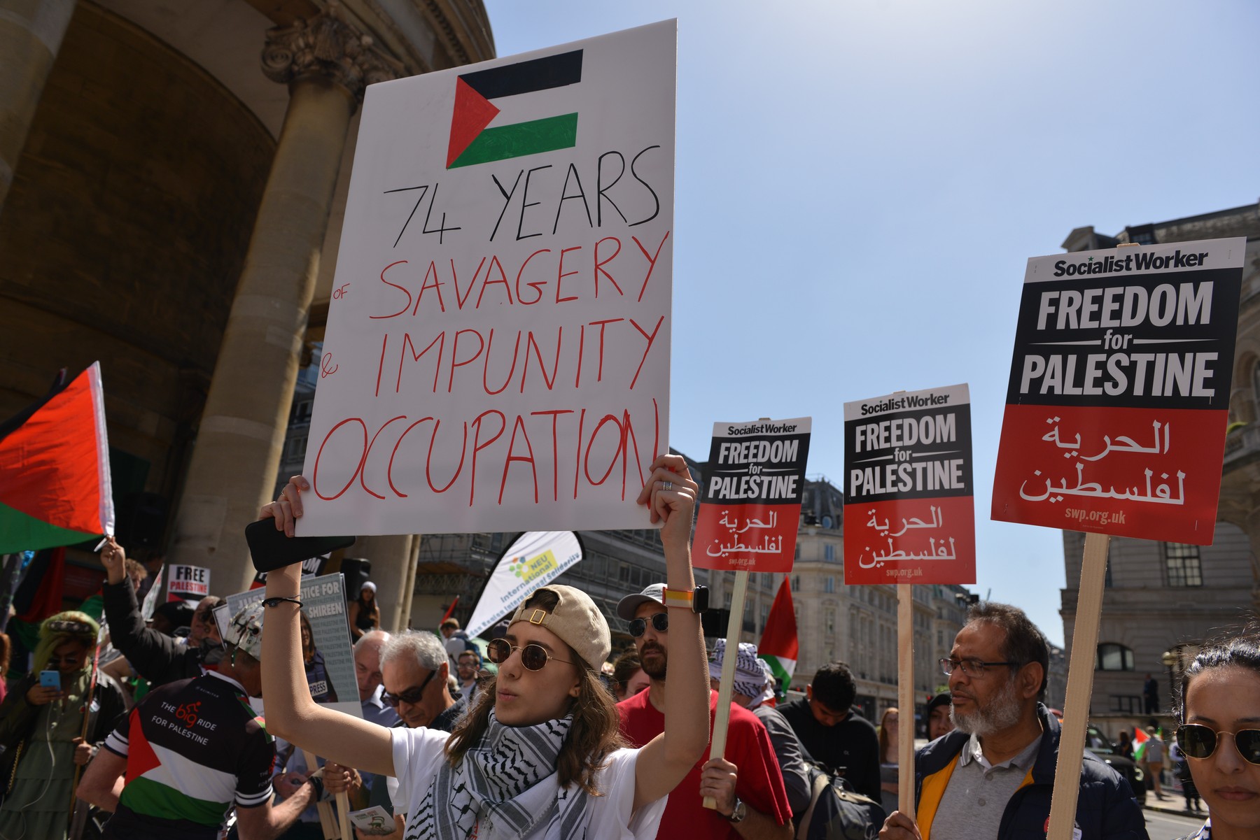 Free Palestine Protest in London