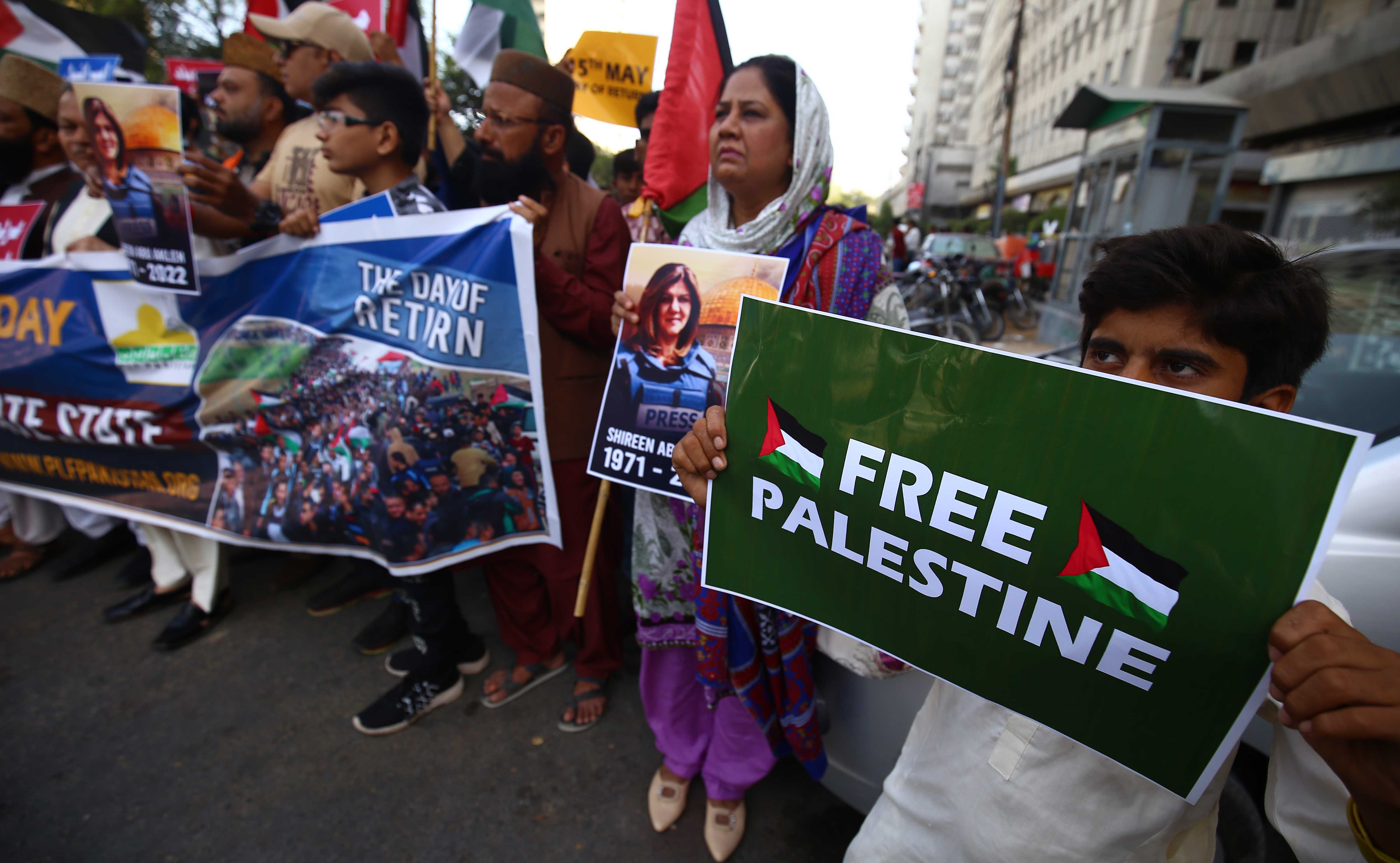 PAKISTAN PRO PALESTINIANS PROT?EST