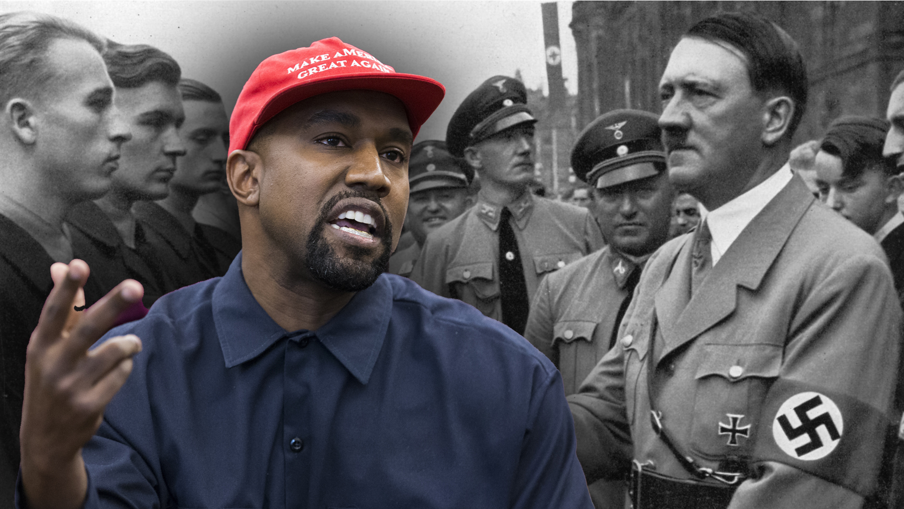 Hitle, Kanje Vest kombo Adolf Hitler and Robert Ley, head of the German Labour Front, Nuremberg, Germany, 1935. Artist: Unknown