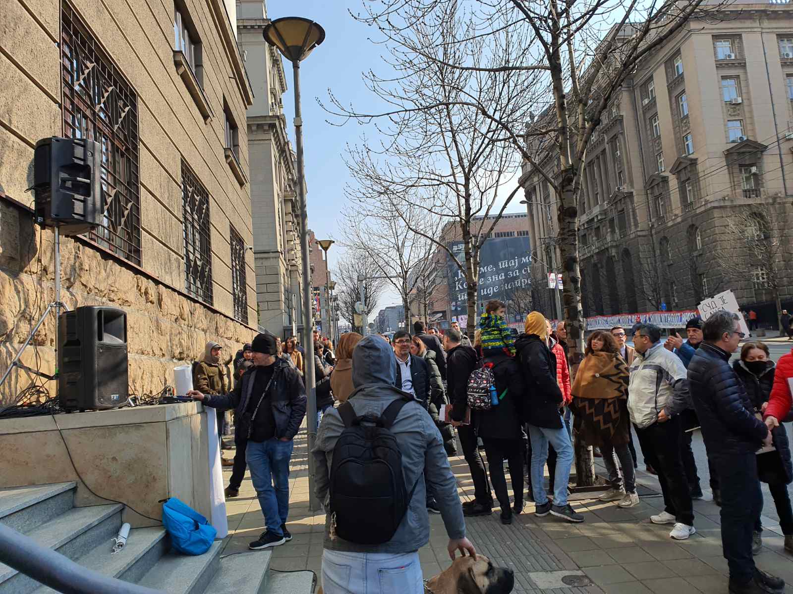 Protest advokata ispred Vrhovnog kasaciong suda, poslao sliku Tanji Milovanović